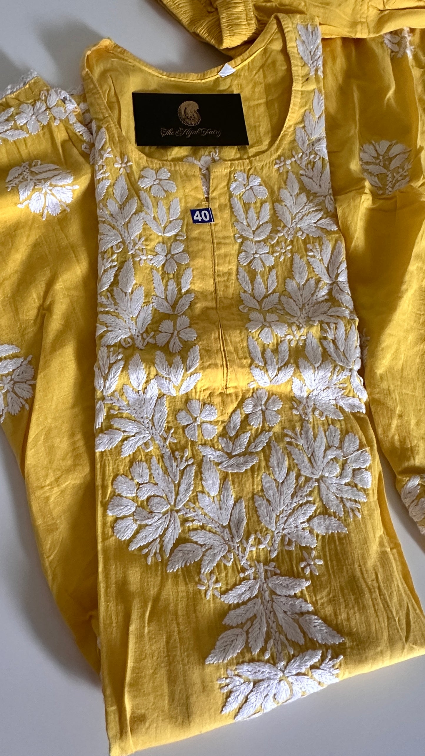 Yellow - Cotton Dhoti Co-ord Set