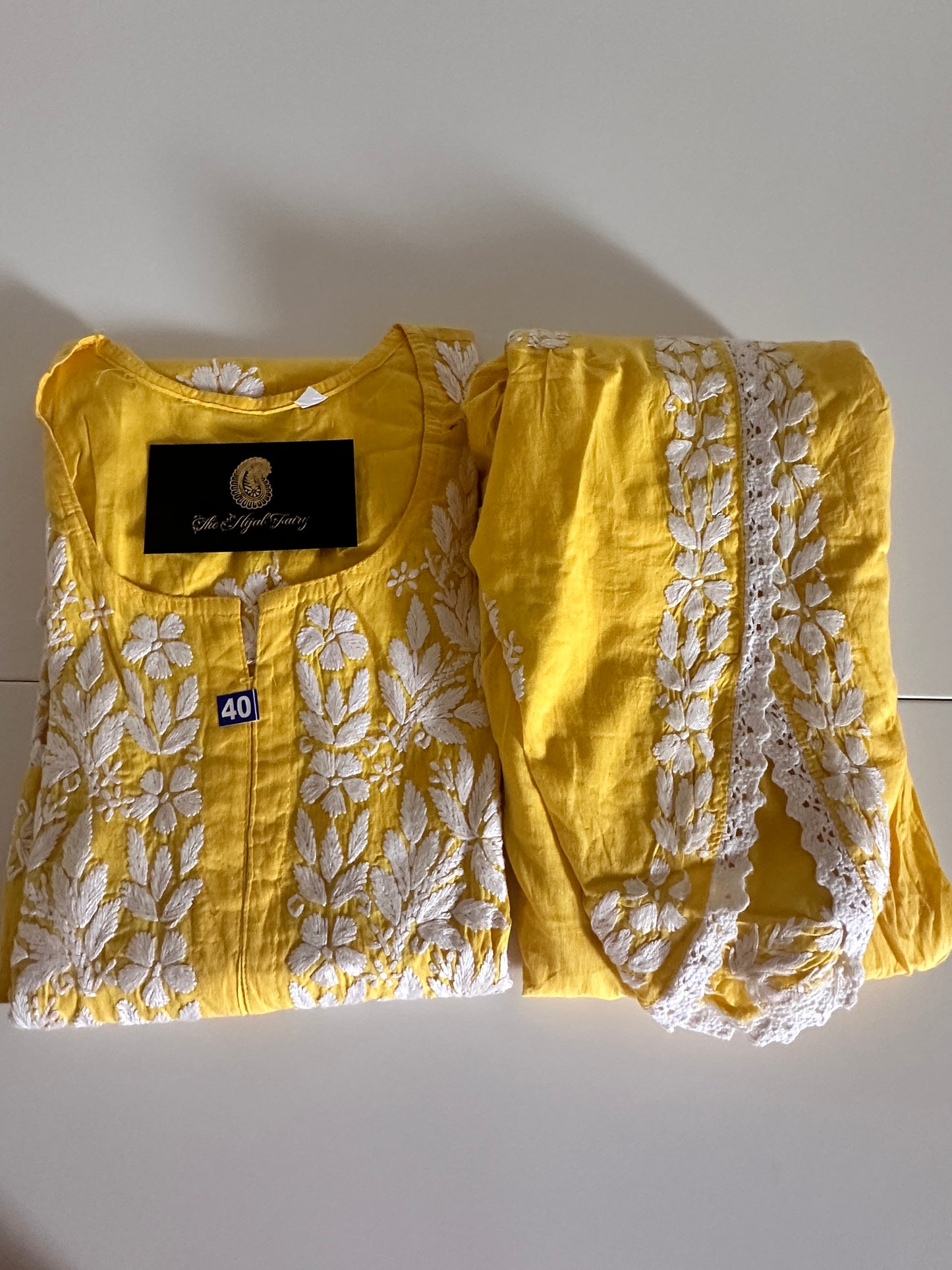 Yellow - Cotton Dhoti Co-ord Set