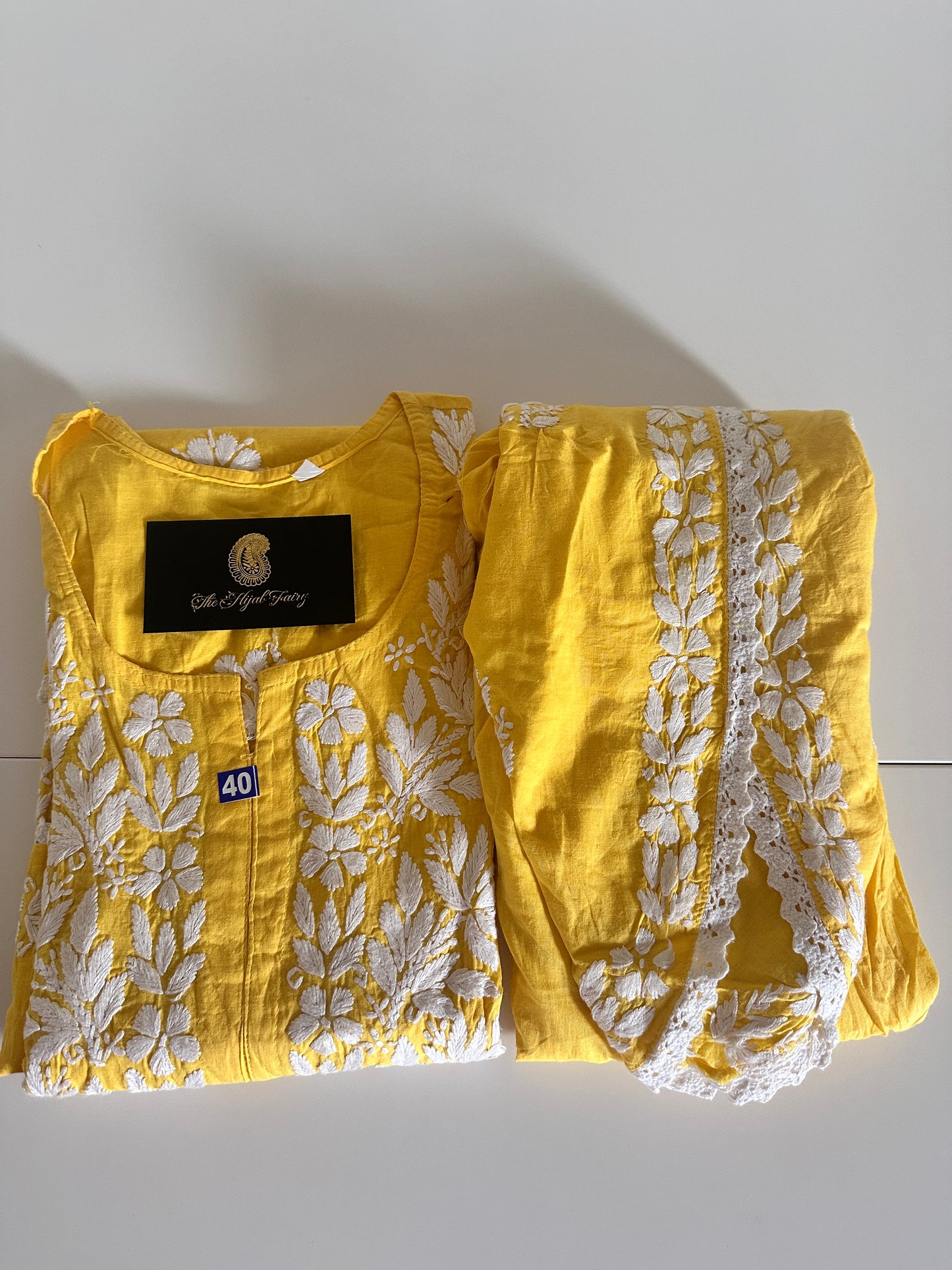 Yellow - Cotton Dhoti Co-ord Set