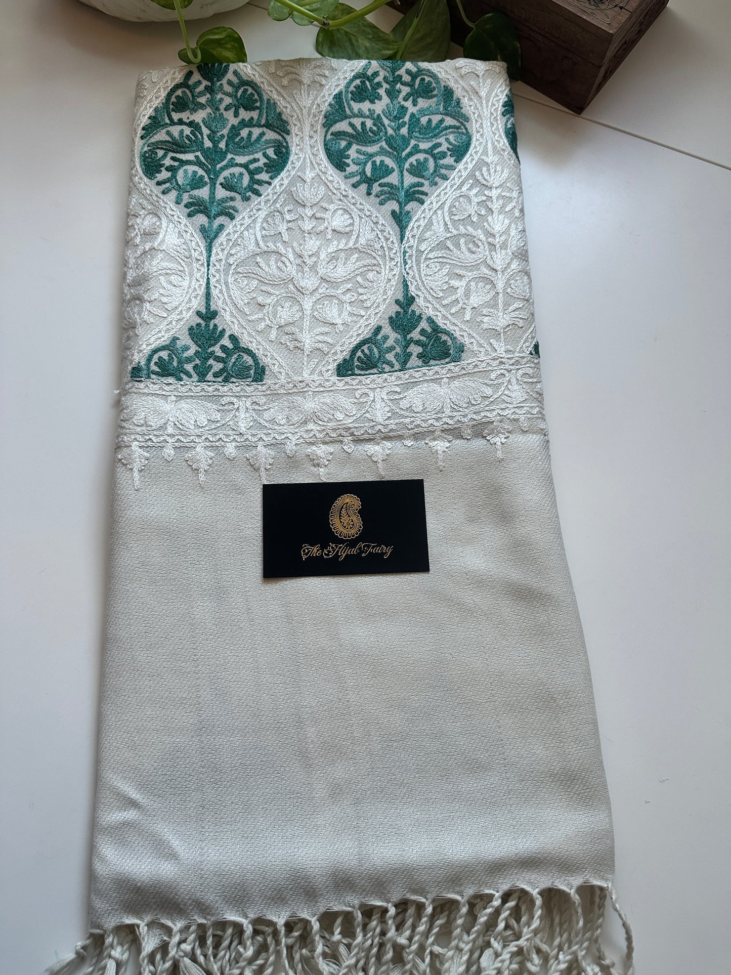 White 4 - Pashmina Shawl