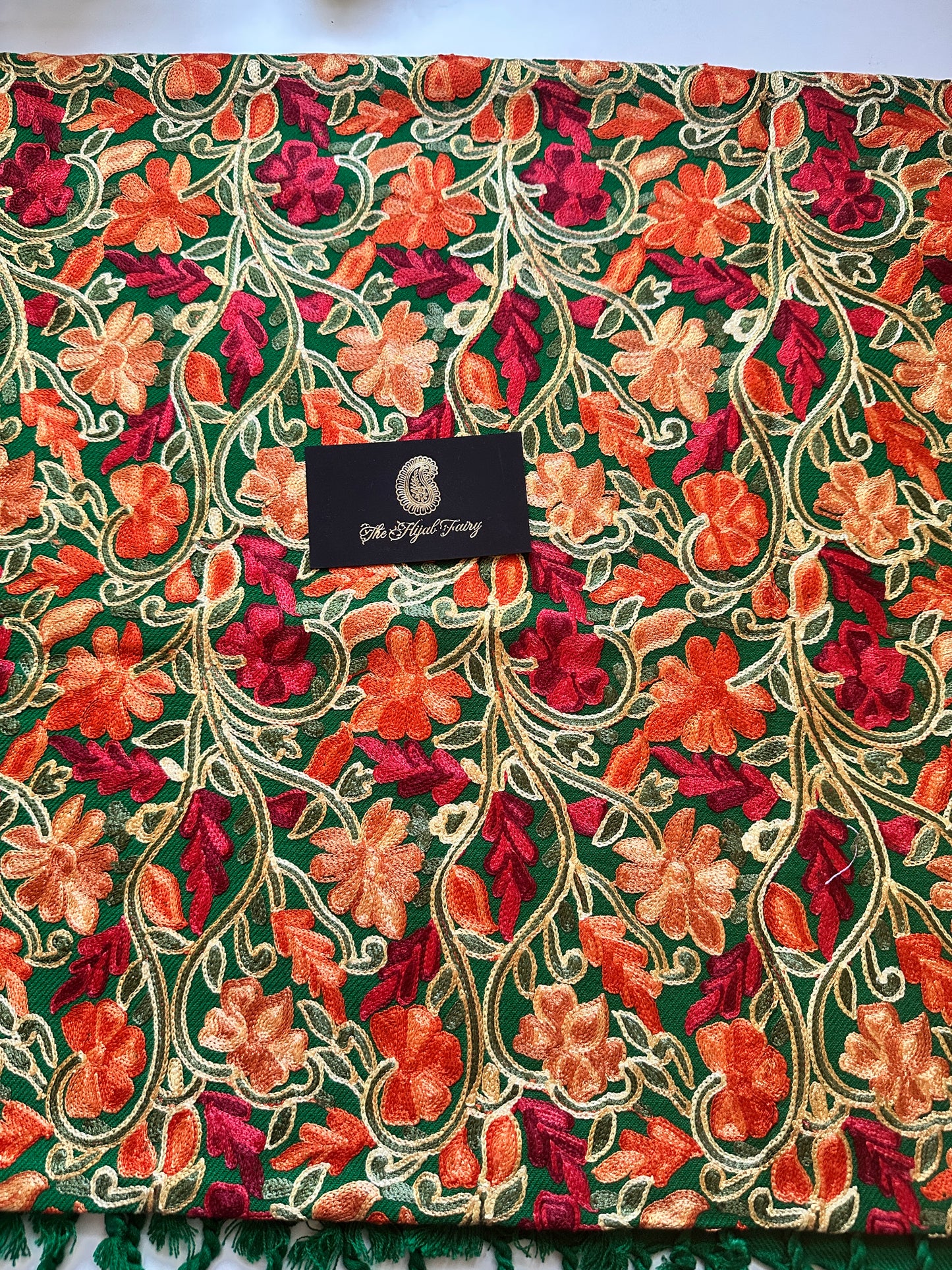 Green 1 - Jamawar Pashmina Shawl