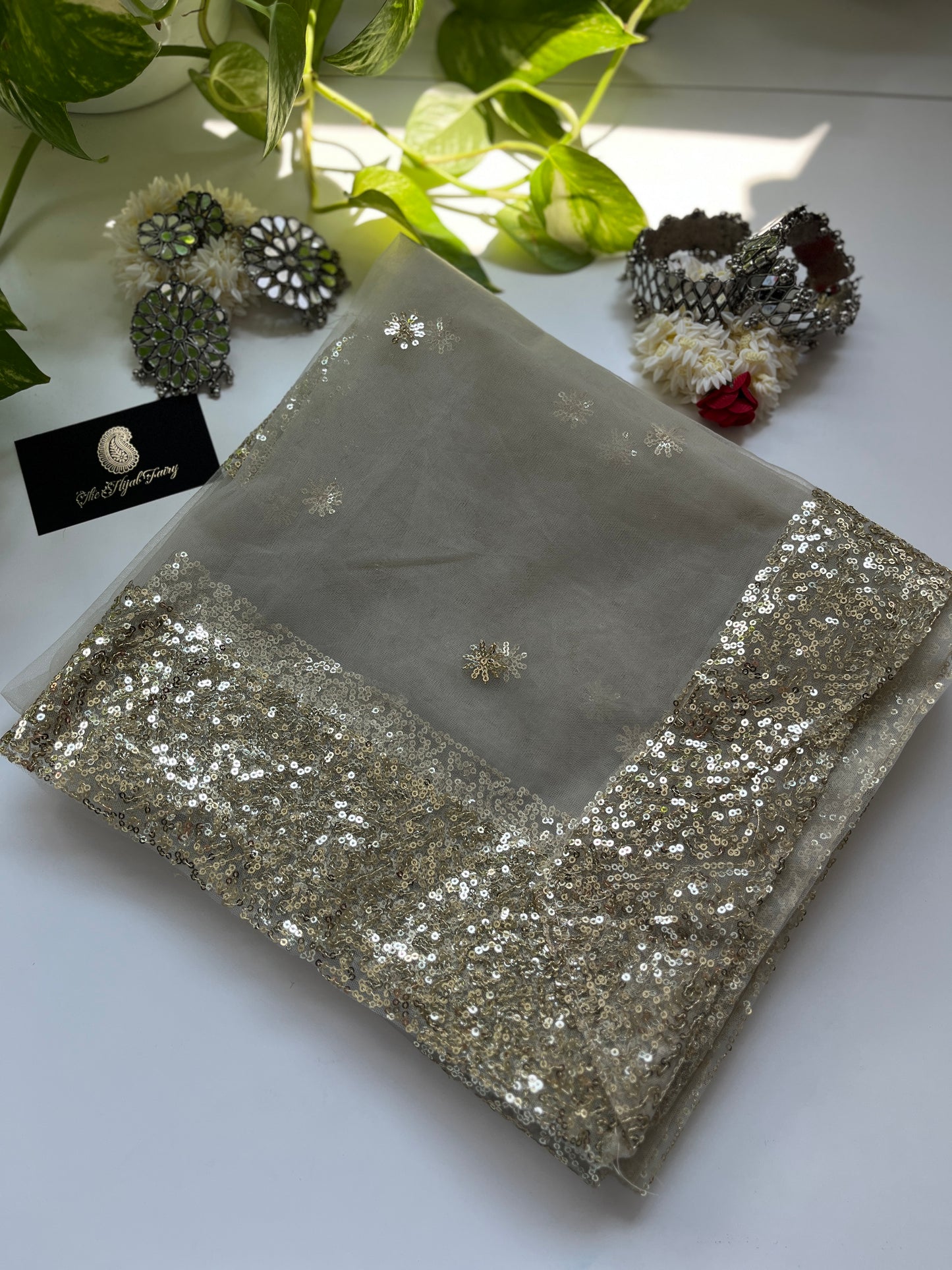 Net Dupatta - The Hijab Fairy