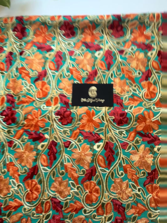 Green 1 - Jamawar Pashmina Shawl