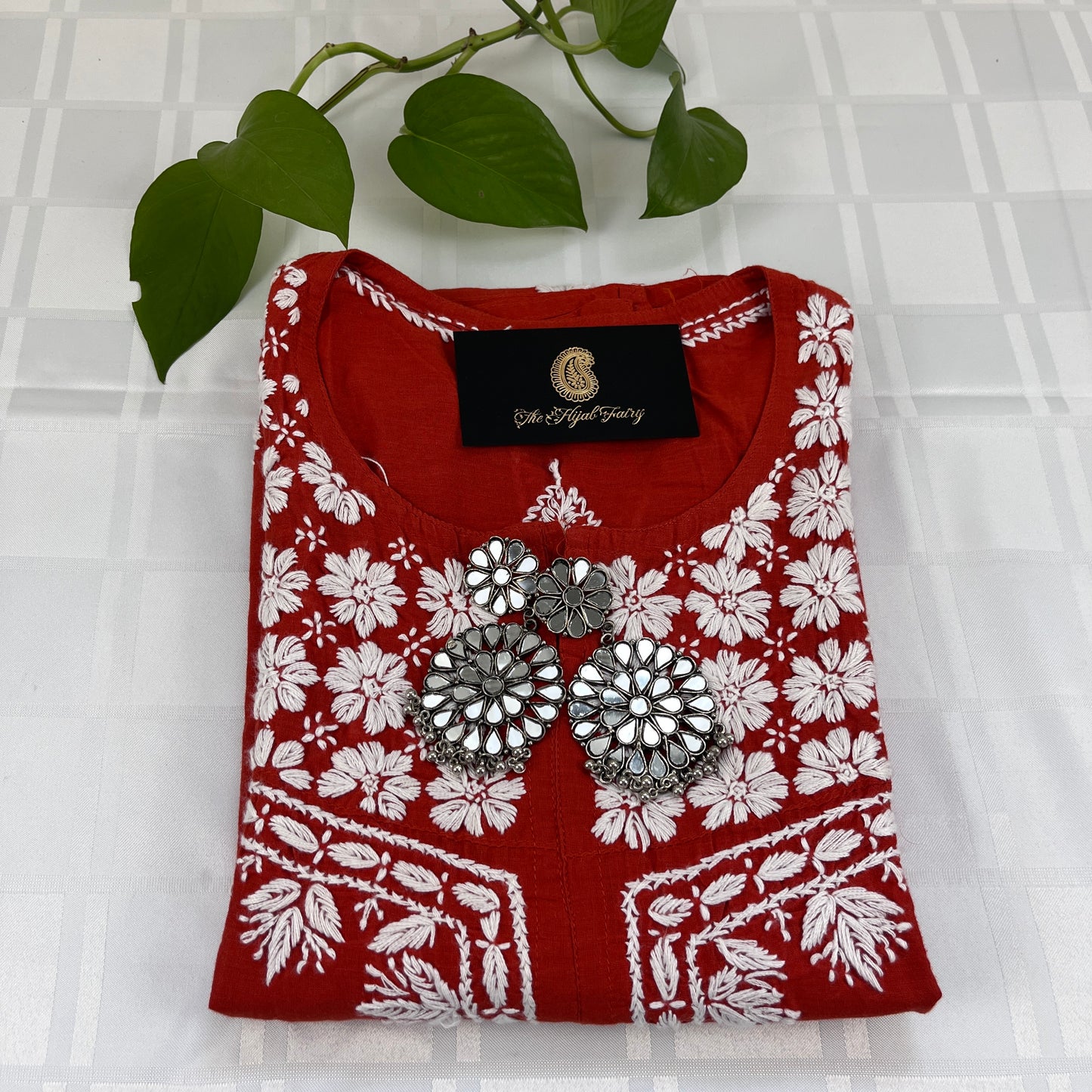 White on Brick - Cotton Kurta - The Hijab Fairy