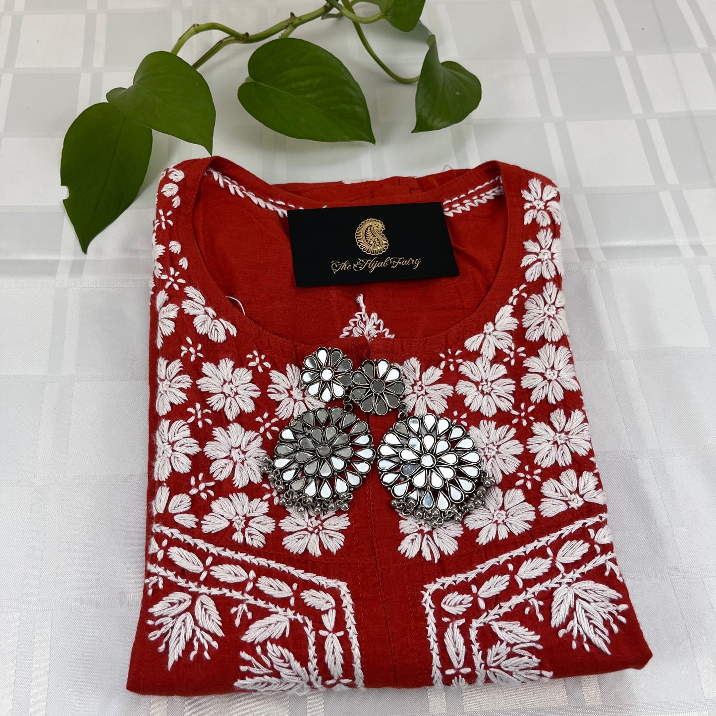 White on Brick - Cotton Kurta - The Hijab Fairy