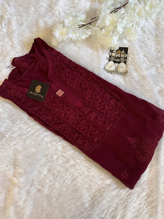 Wine - Premium Viscose Kurti