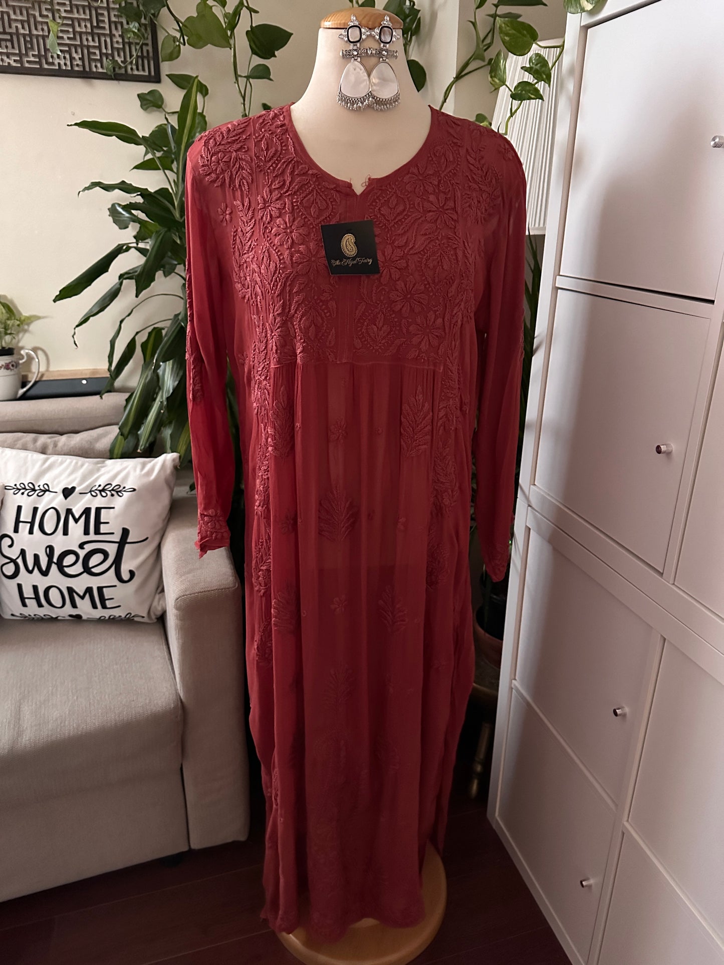 Cinnamon - Premium Viscose Nyra Cut Kurti