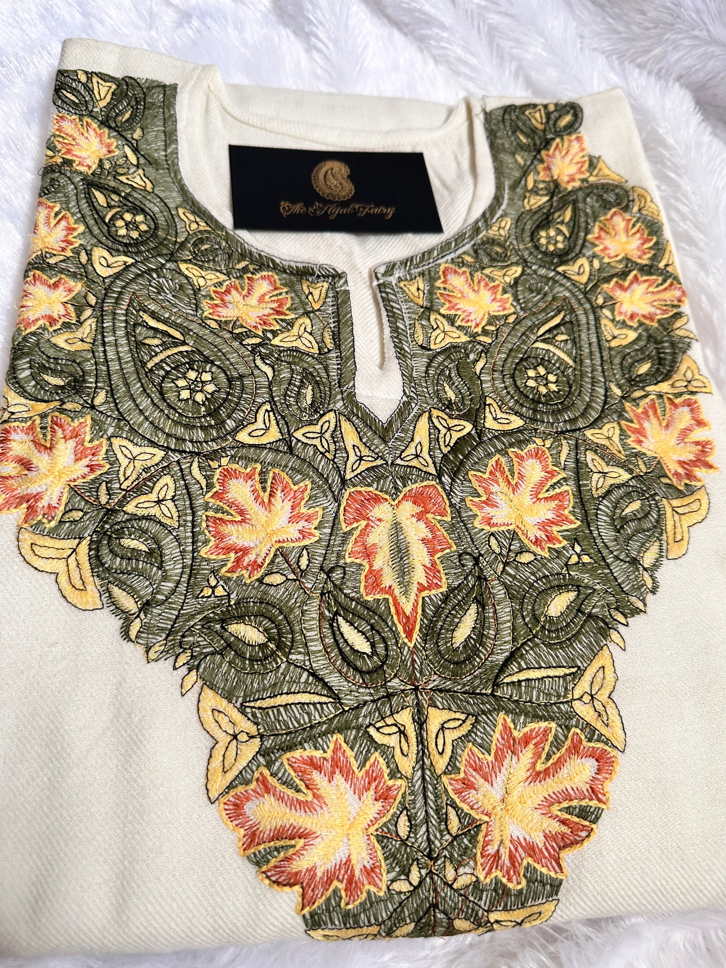 Pashmina Pheran - White 2