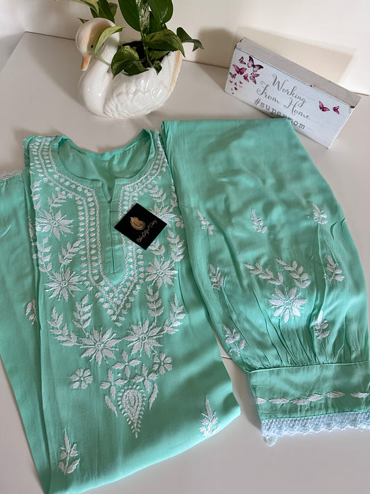 Peppermint Green - Afghani Set