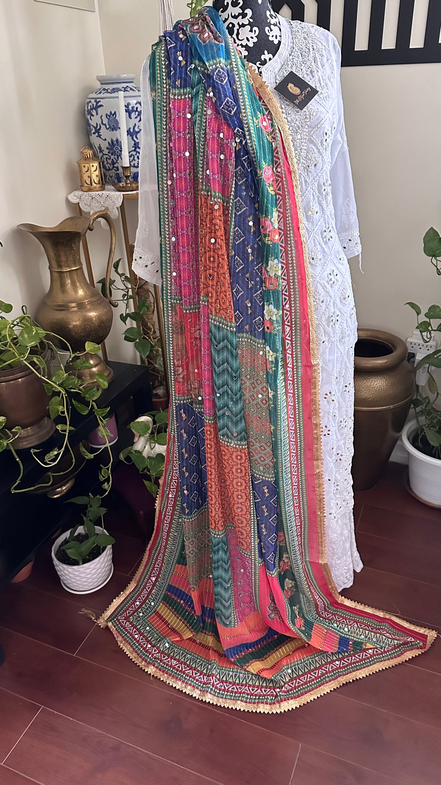 Chiffon Mirror Dupatta - 6