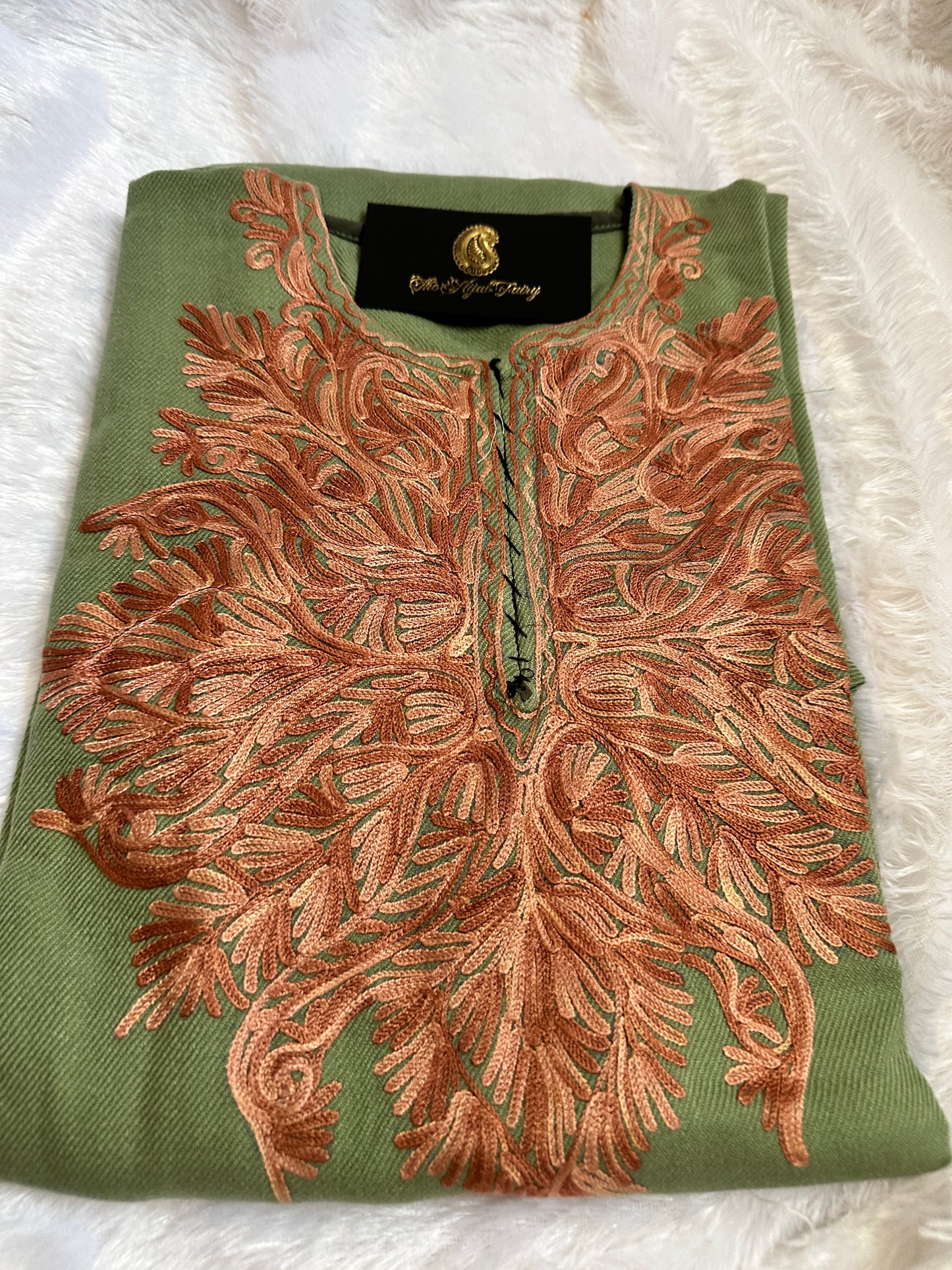 Pashmina Pheran - Jade Green 2