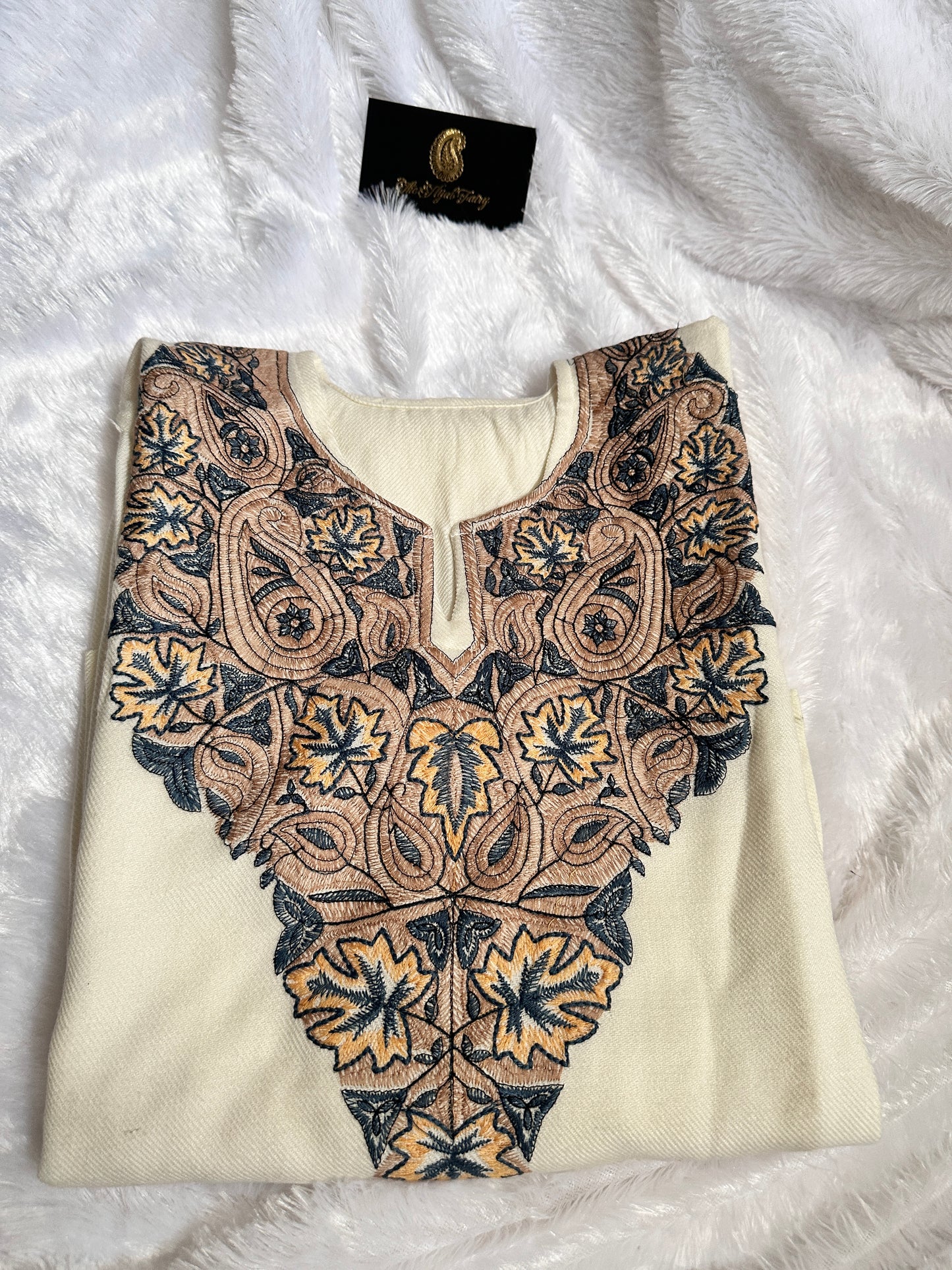 Pashmina Pheran - White 3