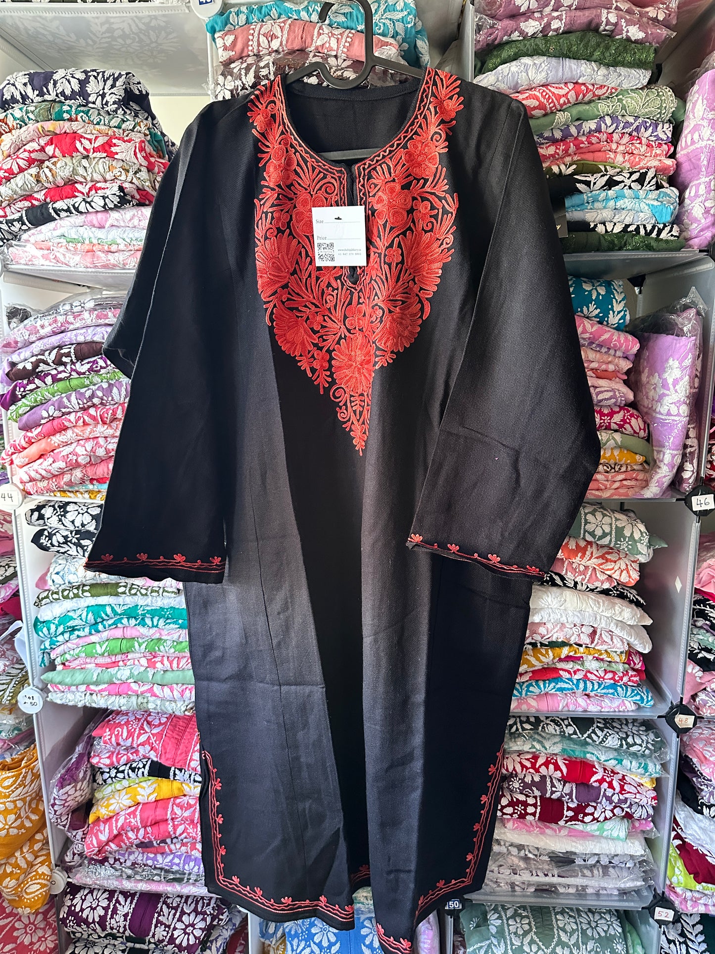 Pashmina Pheran - Black 3