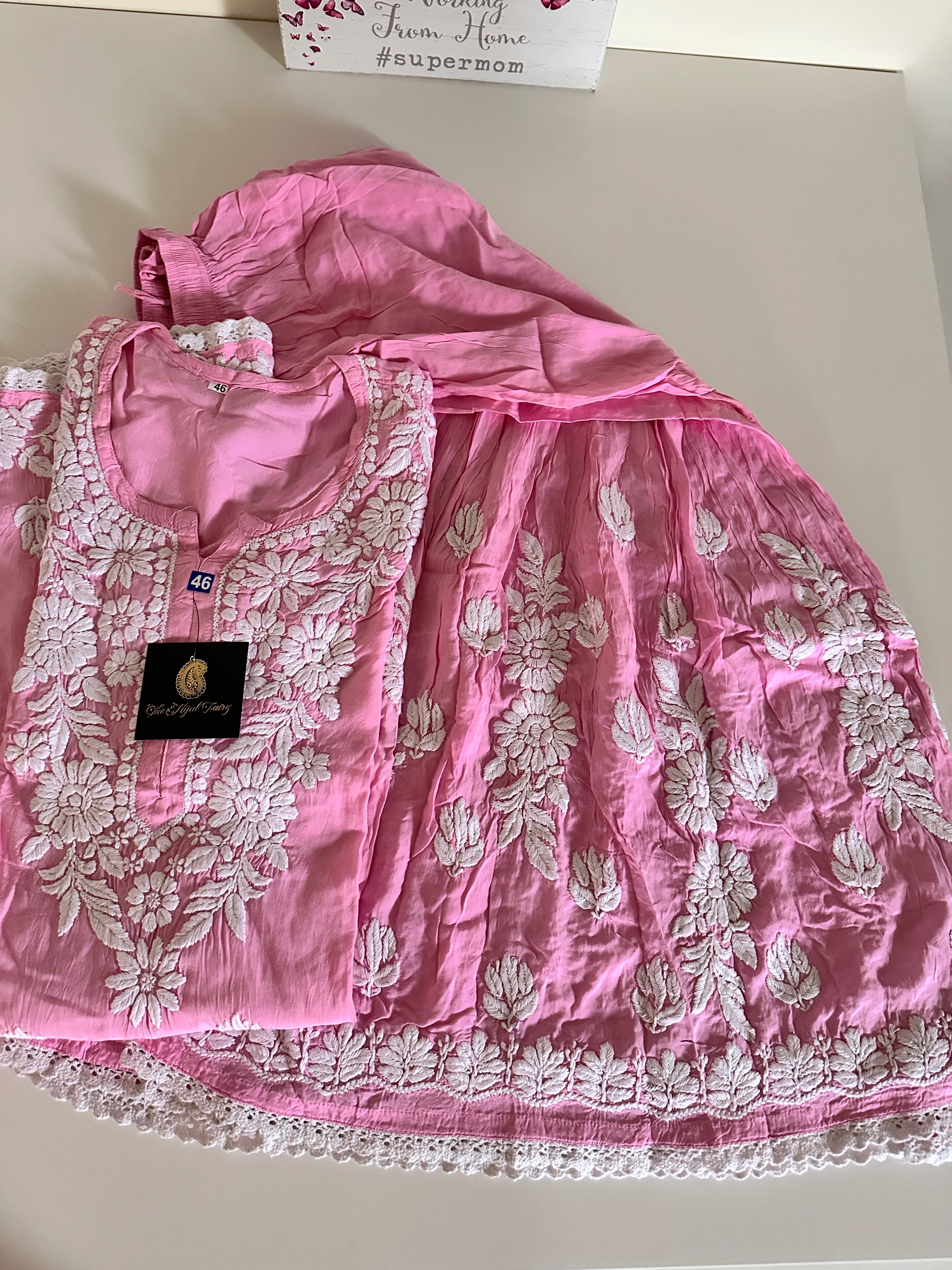 Jaymal Set Pink - Modal Gharara Set – The Hijab Fairy