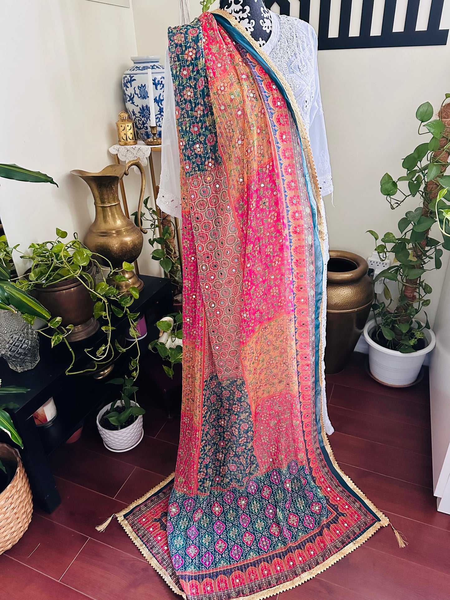 Chiffon Mirror Dupatta - 1