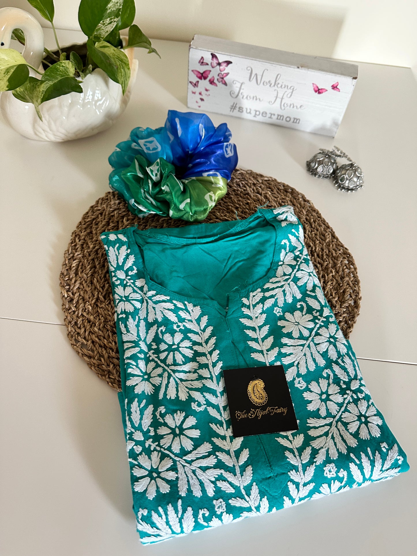Drama Green - Modal Straight Kurta