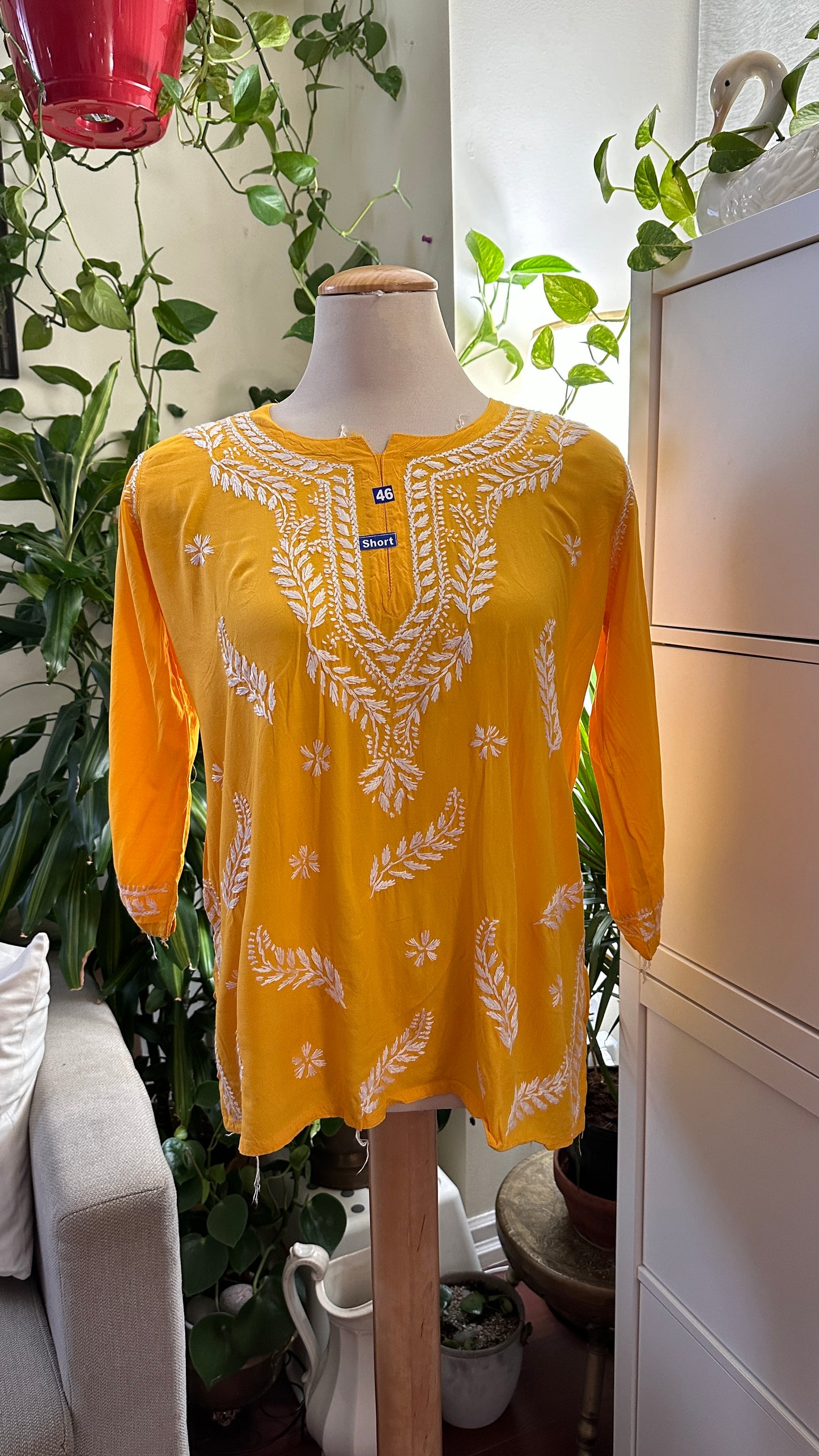 Yellow Modal Short Top