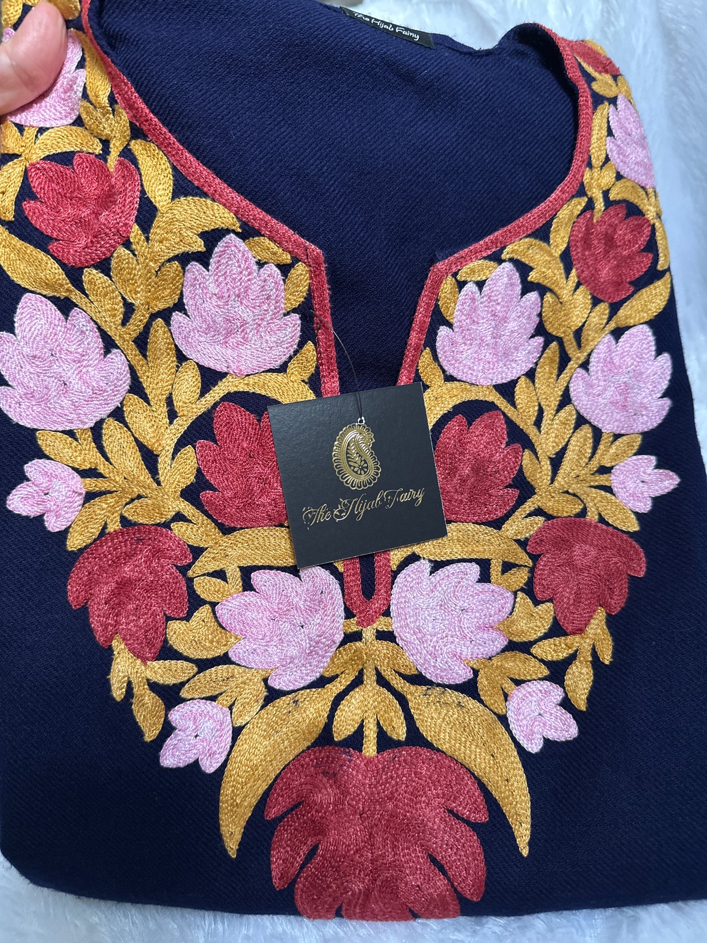 Pashmina Pheran - Navy Blue 2