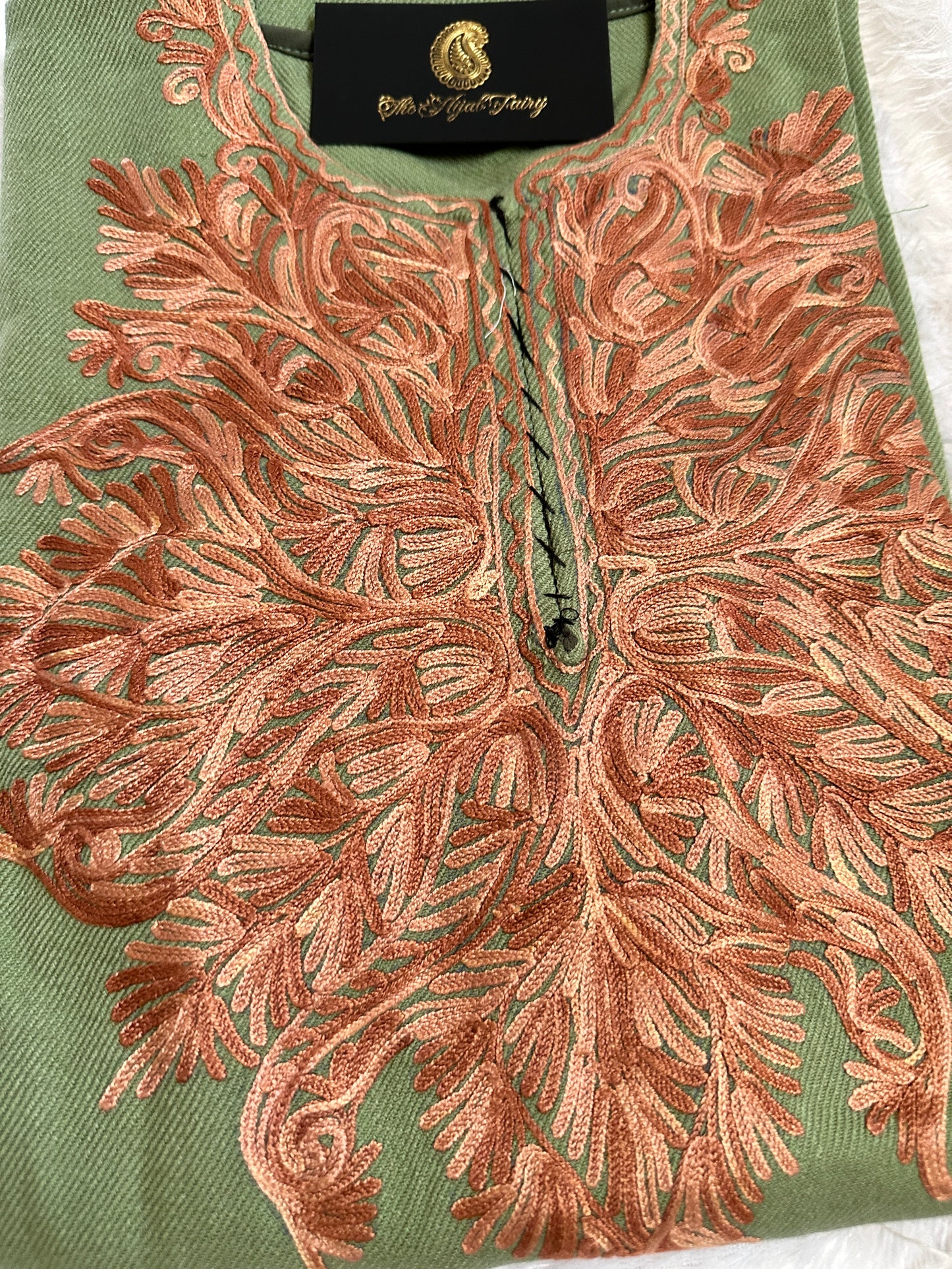 Pashmina Pheran - Jade Green 2