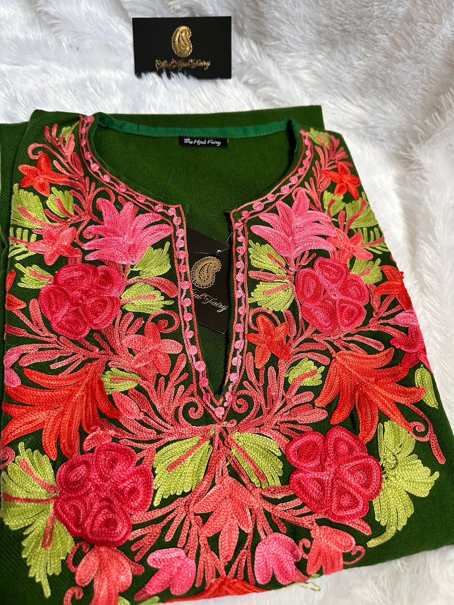 Pashmina Pheran - Green 3