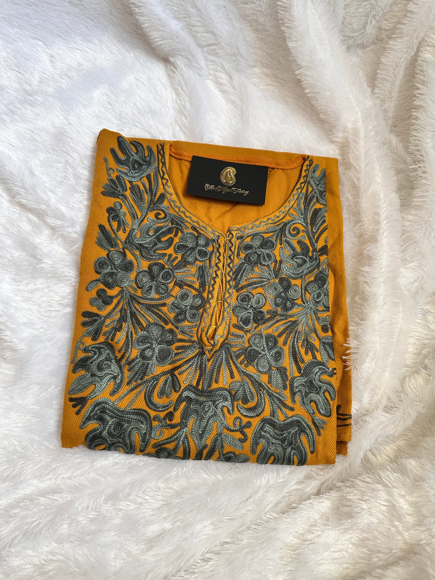 Pashmina Pheran - Mustard 2