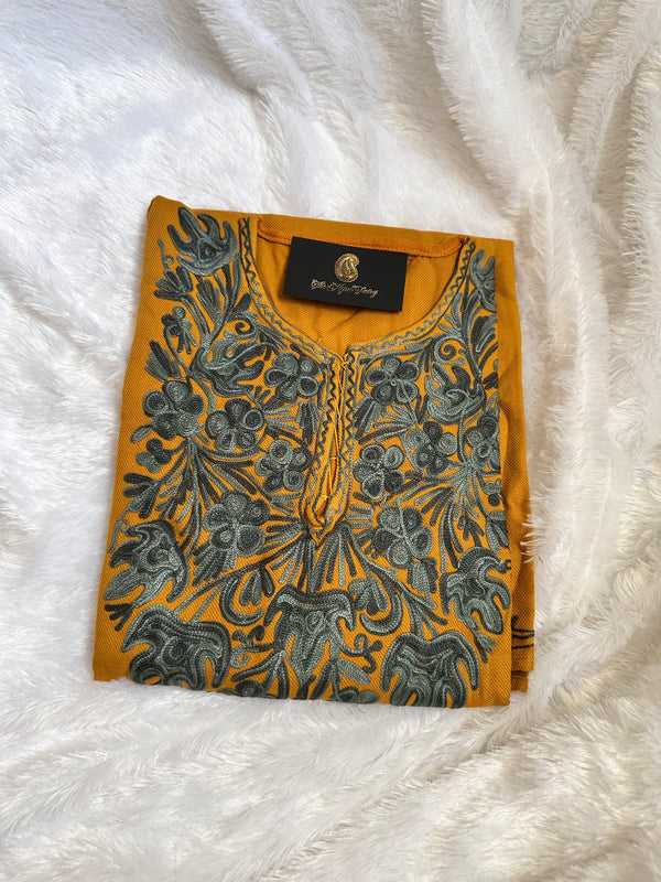 Pashmina Pheran - Mustard 2
