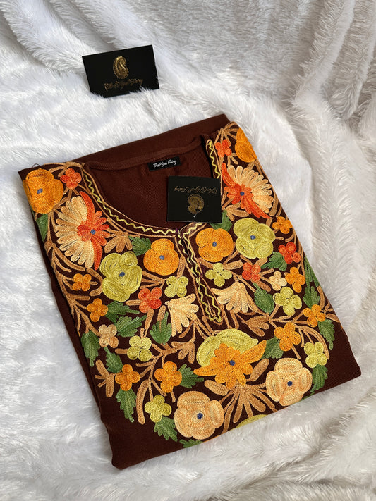 Pashmina Pheran - Brown 3