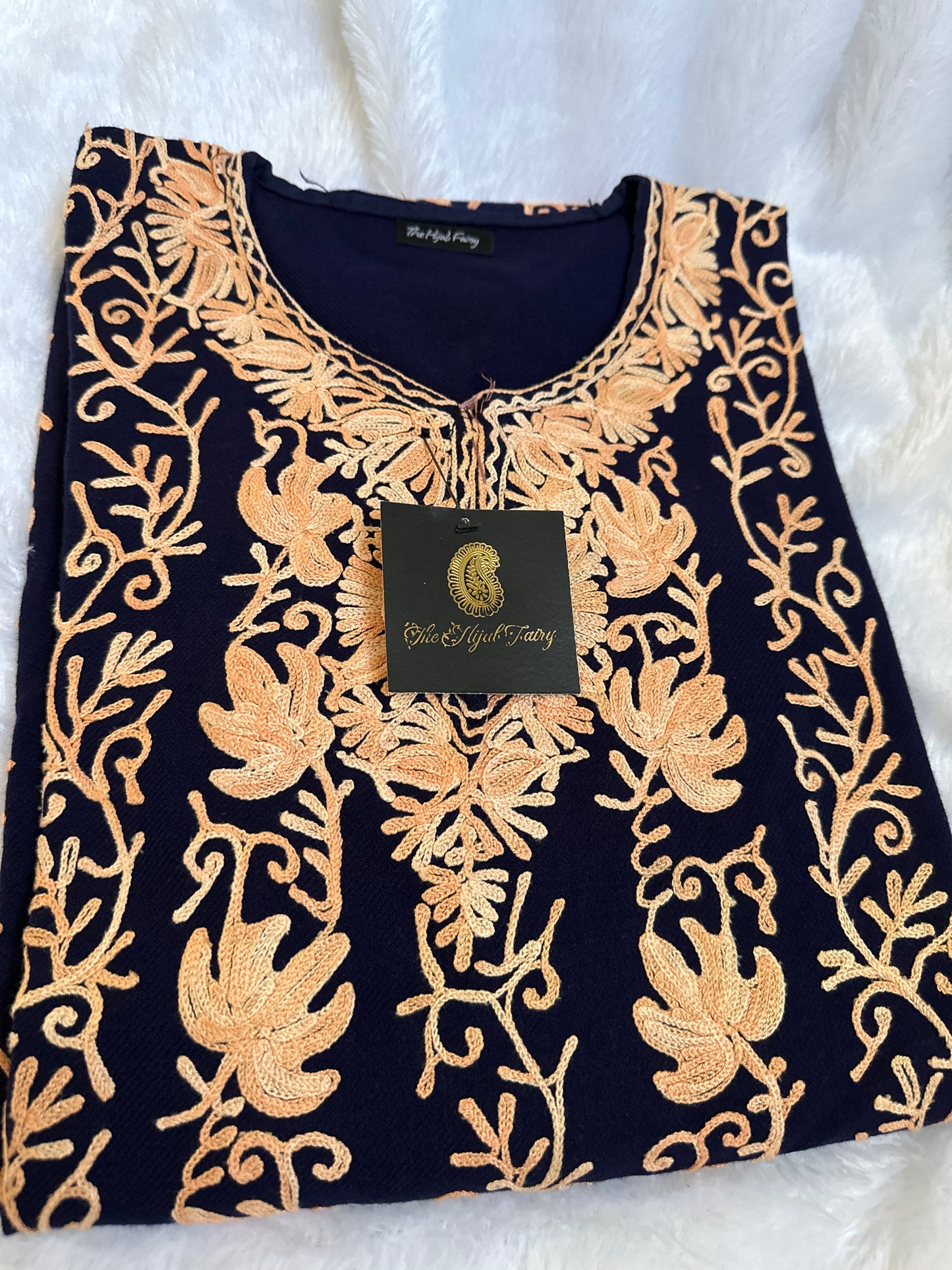 Pashmina Pheran - Navy Blue 9