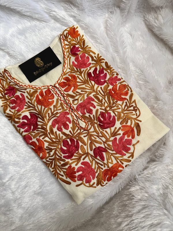 Pashmina Pheran - White 1