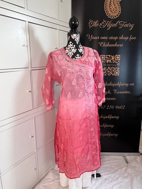 Organza Ombre Angrakha Gajari