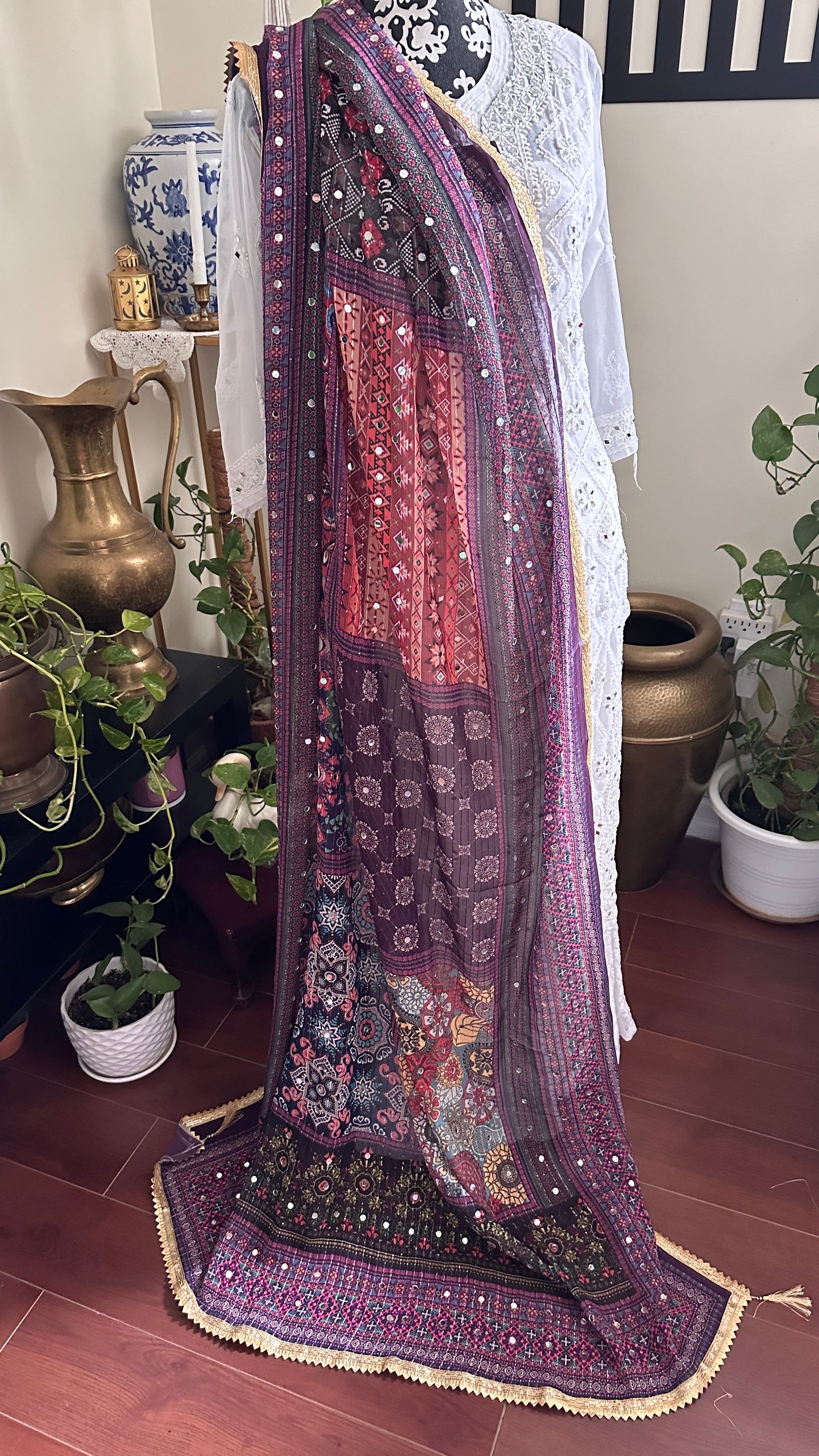 Chiffon Mirror Dupatta - 11