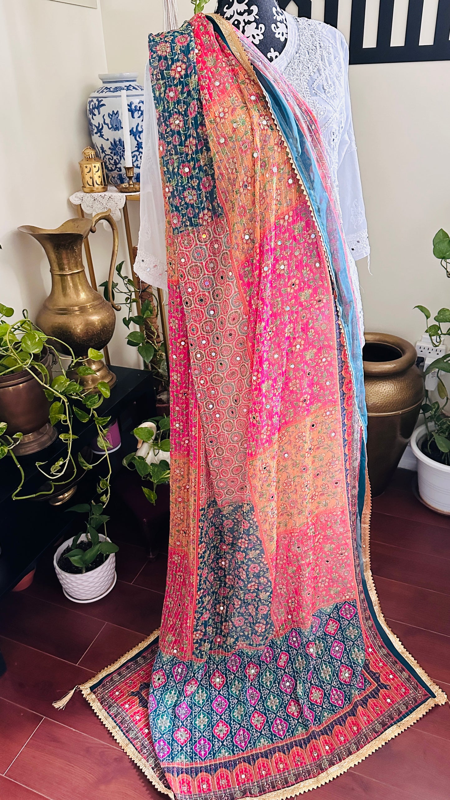 Chiffon Mirror Dupatta - 1