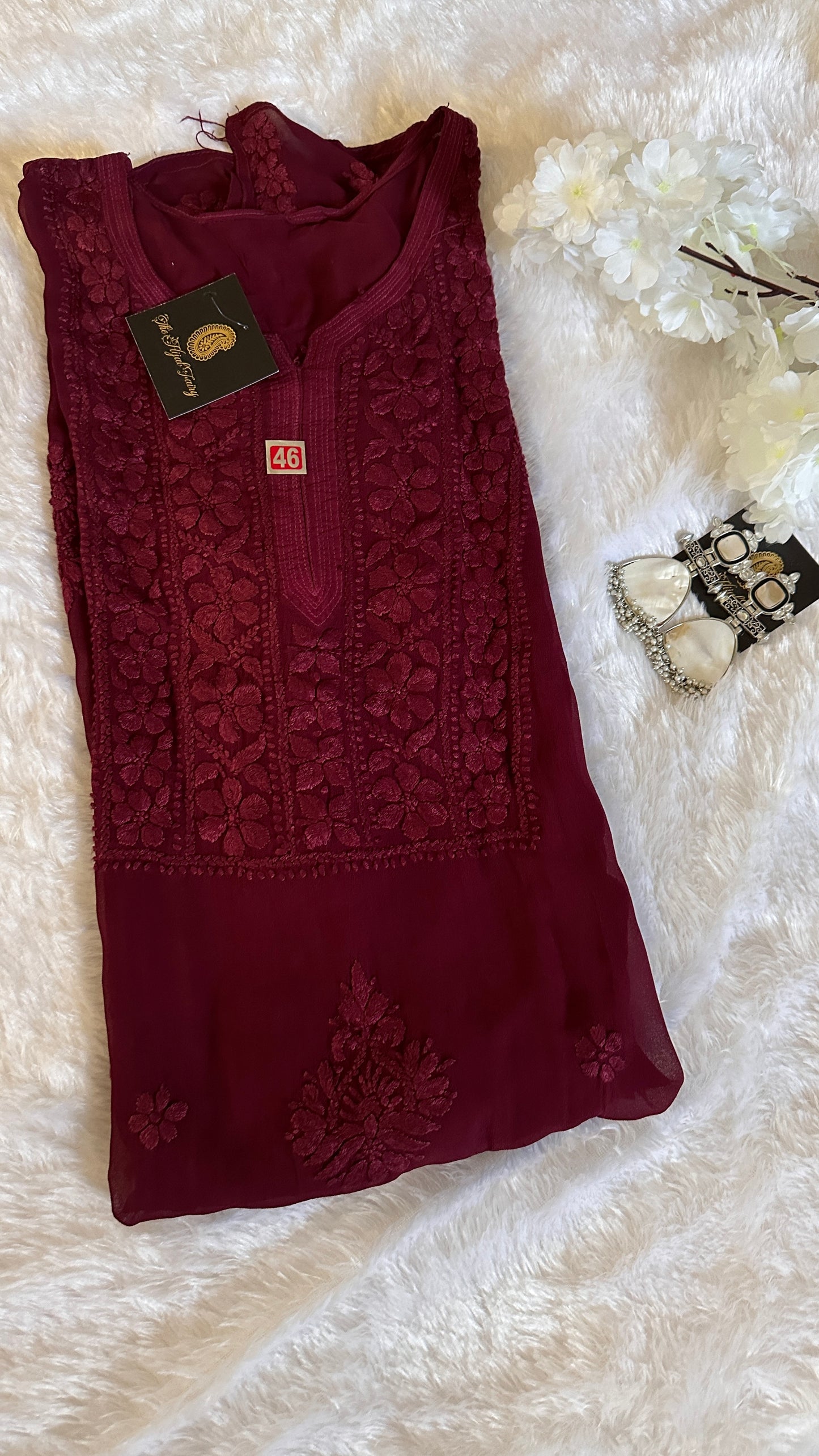 Wine - Premium Viscose Kurti