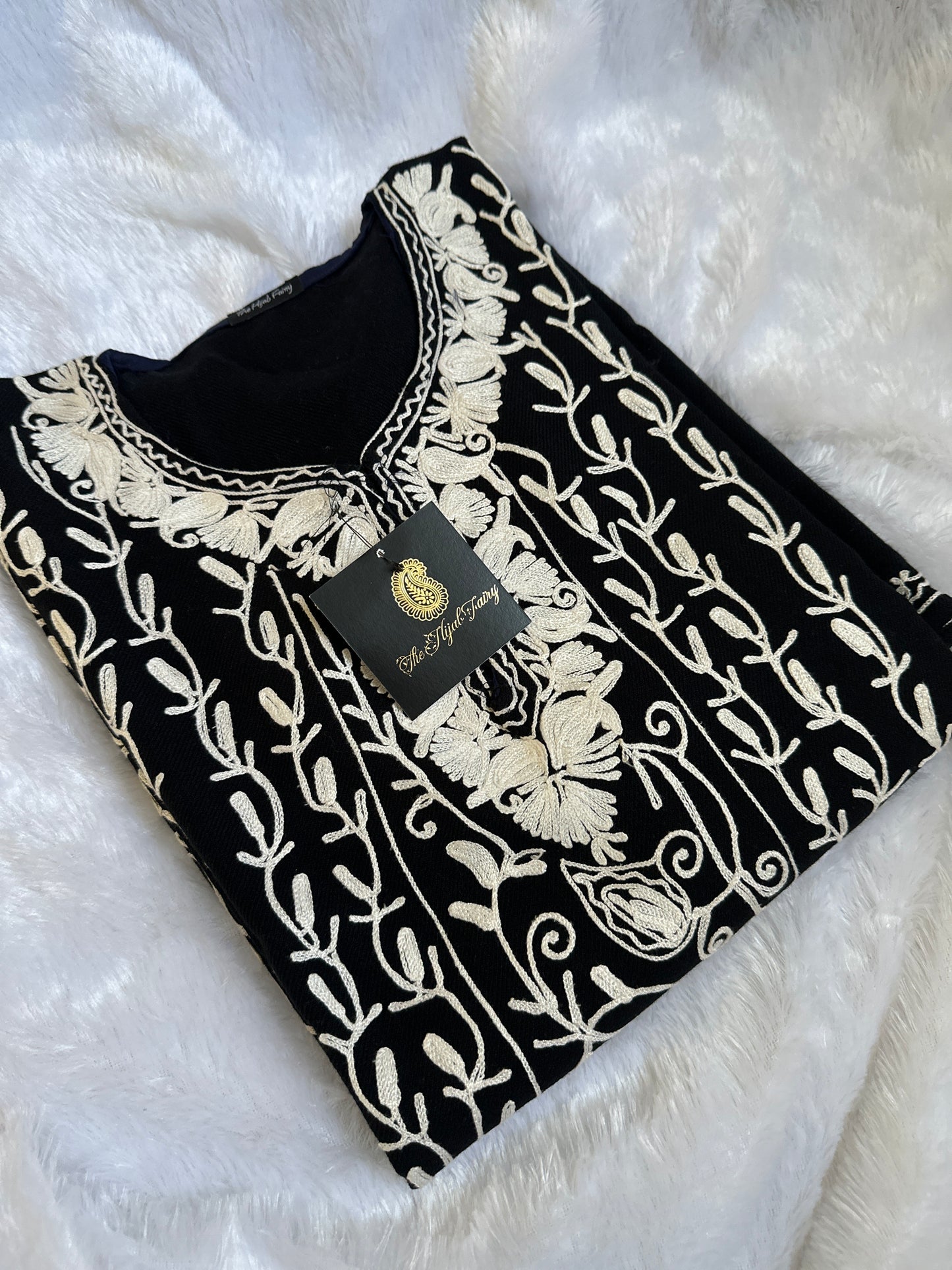 Pashmina Pheran - Black 1