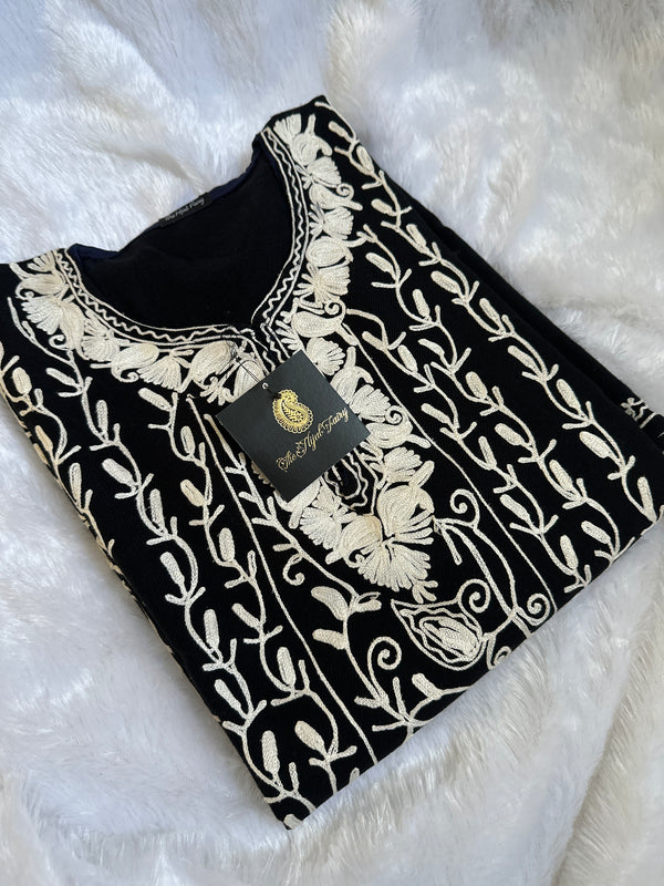 Pashmina Pheran - Black 1