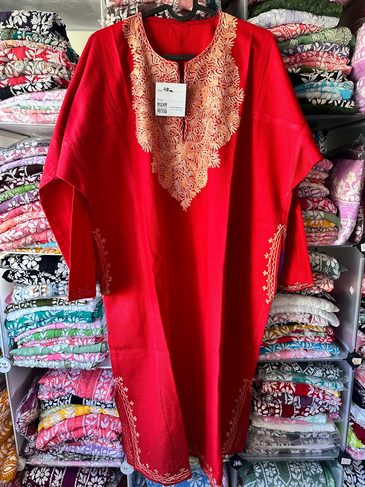 Pashmina Pheran - Red 2