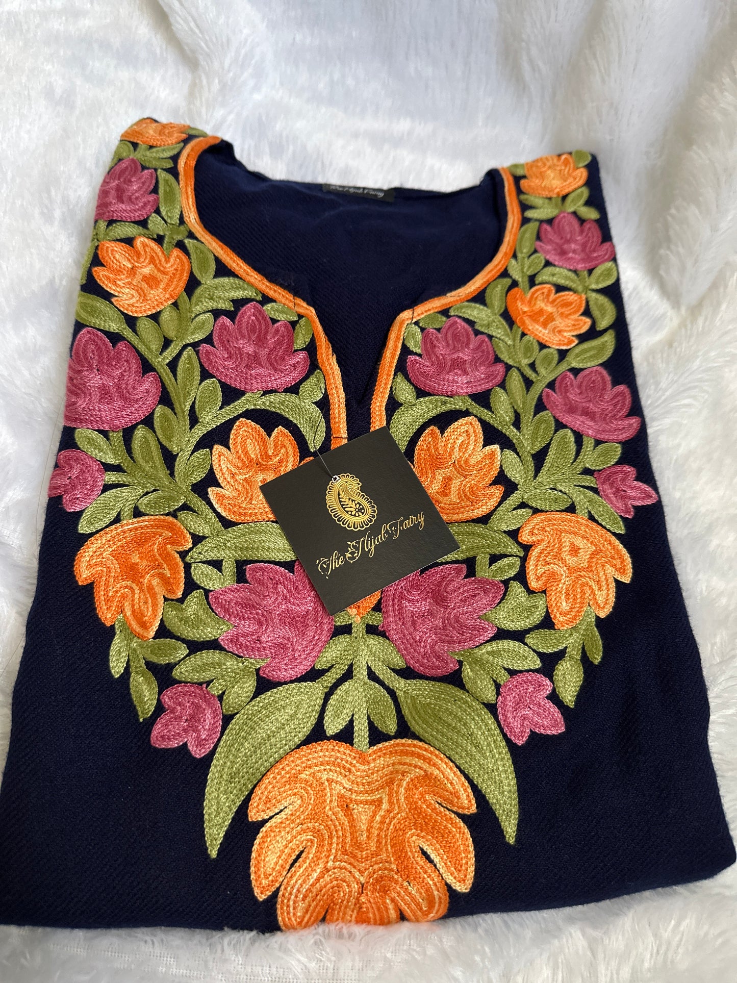 Pashmina Pheran - Navy Blue 1