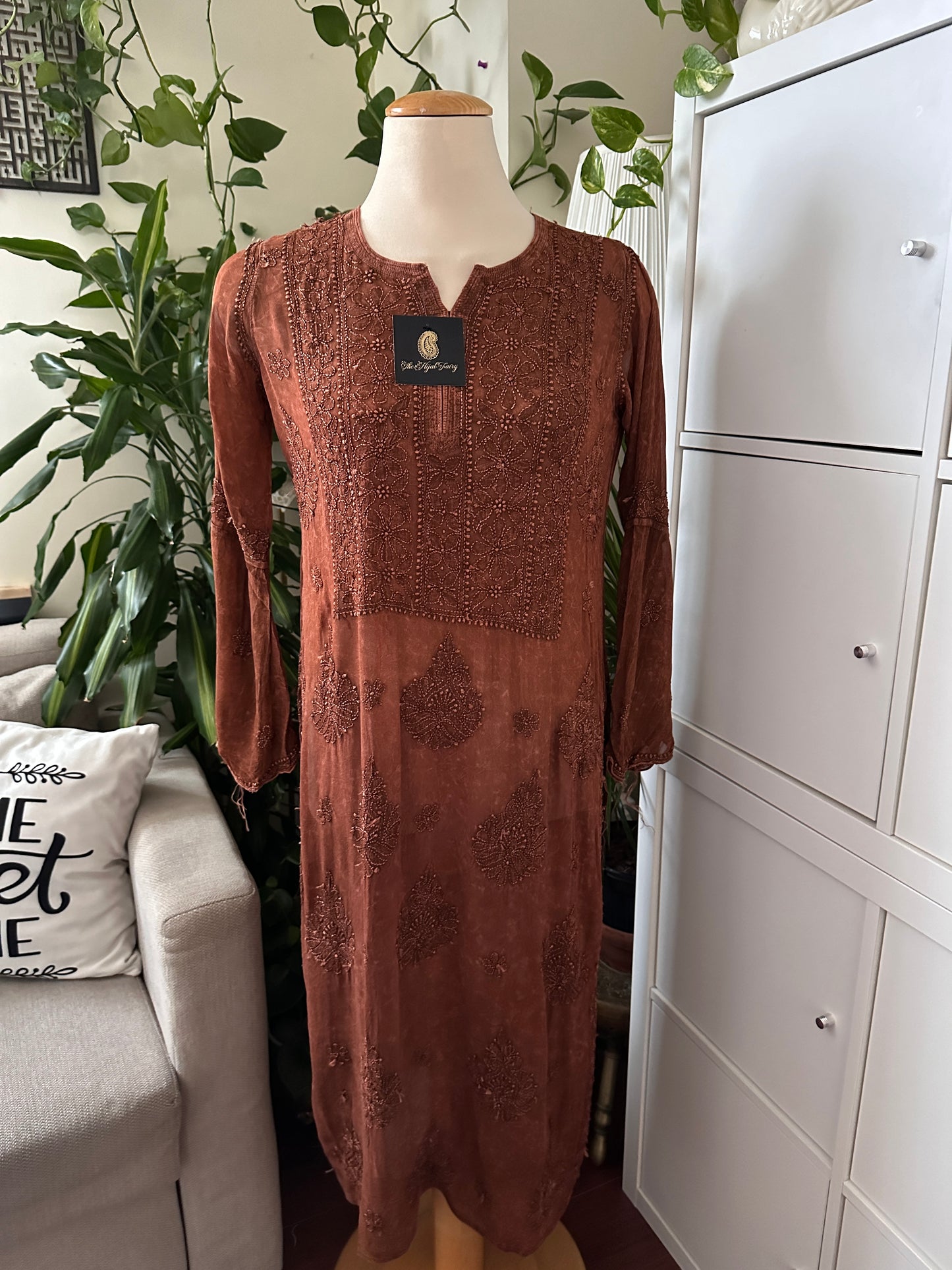 Pecan Brown - Premium Viscose Kurti