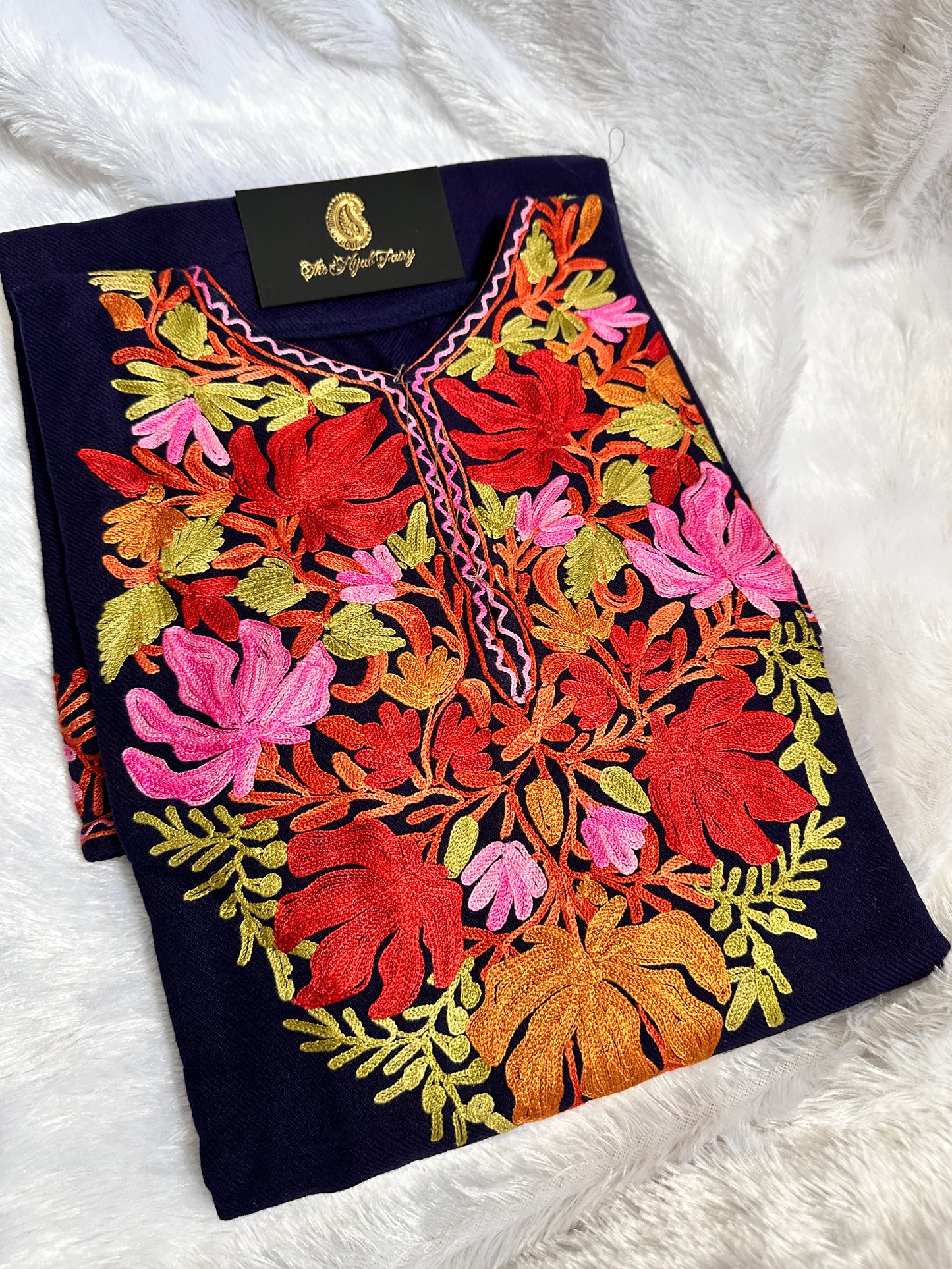 Pashmina Pheran - Navy Blue 5