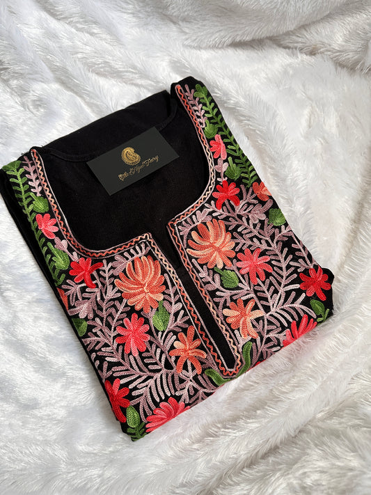 Pashmina Pheran - Black 6