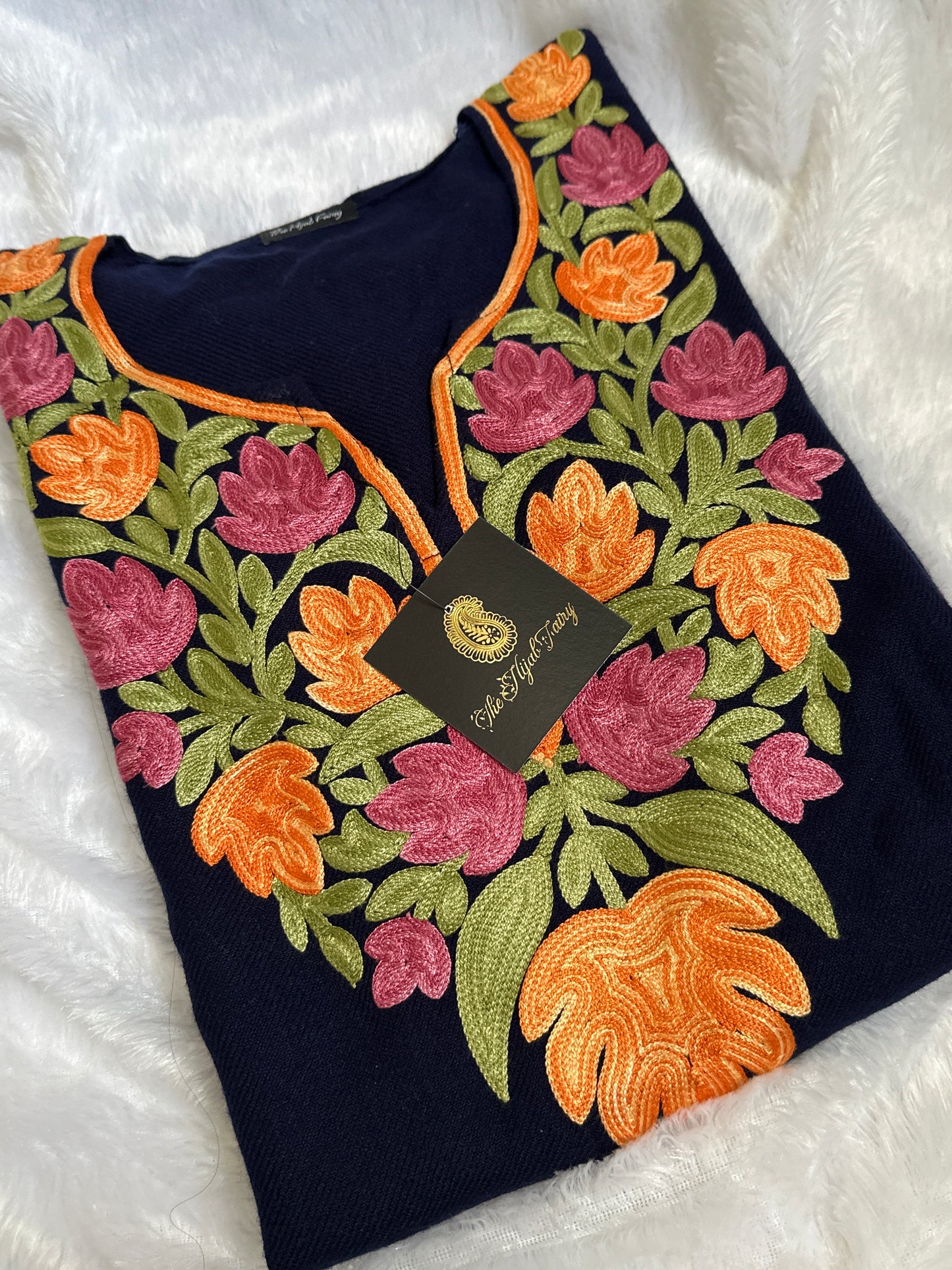 Pashmina Pheran - Navy Blue 1