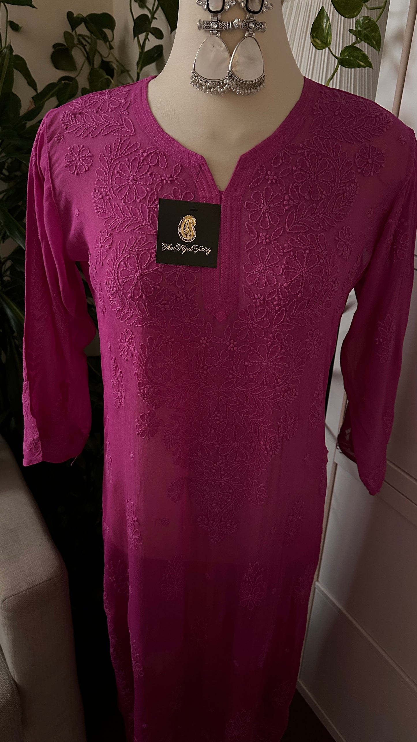 Magenta Ombré - Premium Viscose Kurti