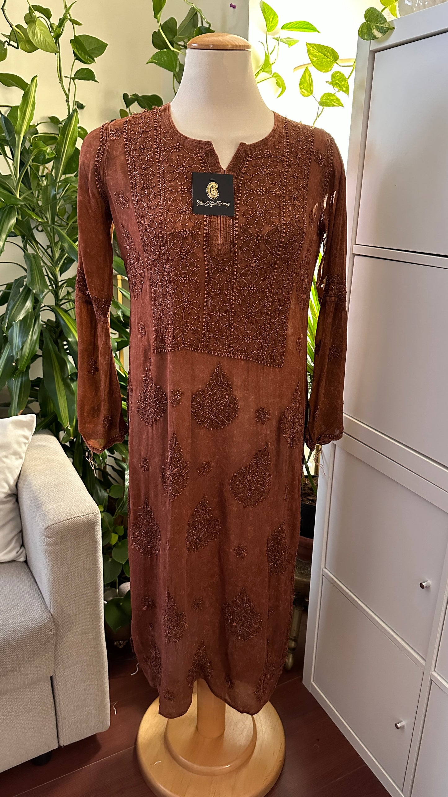 Pecan Brown - Premium Viscose Kurti