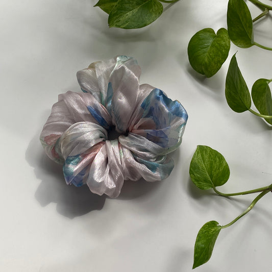 White Organza Scrunchie