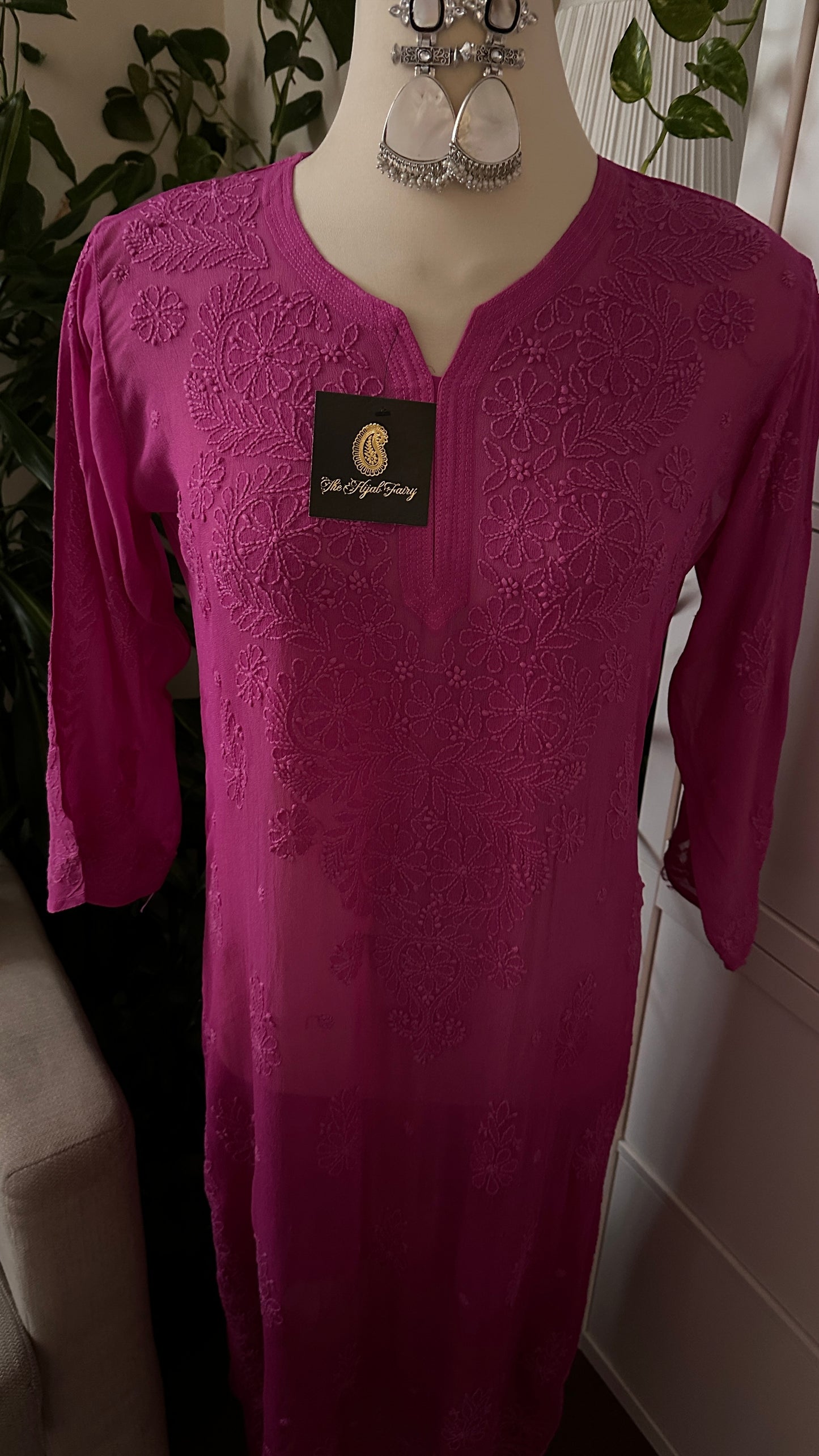 Magenta Ombré - Premium Viscose Kurti