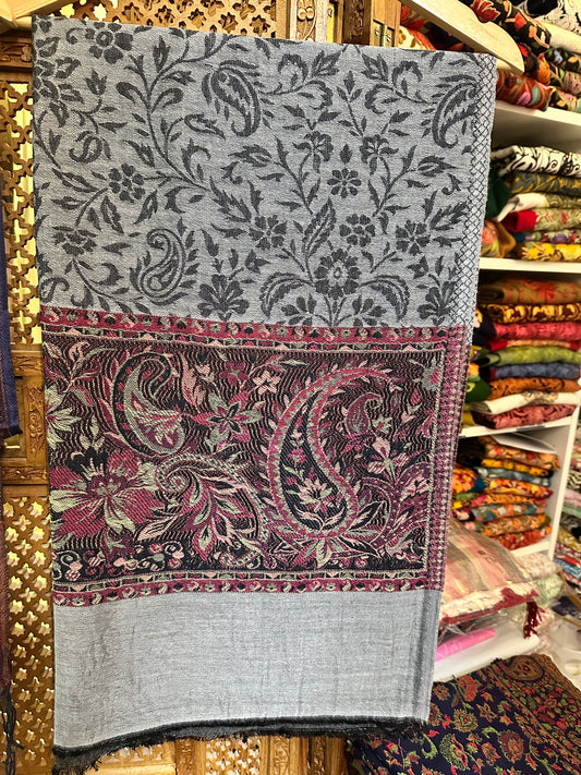 Kashmiri Kani Shawl (style-4) – Handwoven Luxury Wrap Traditional Kani Weave