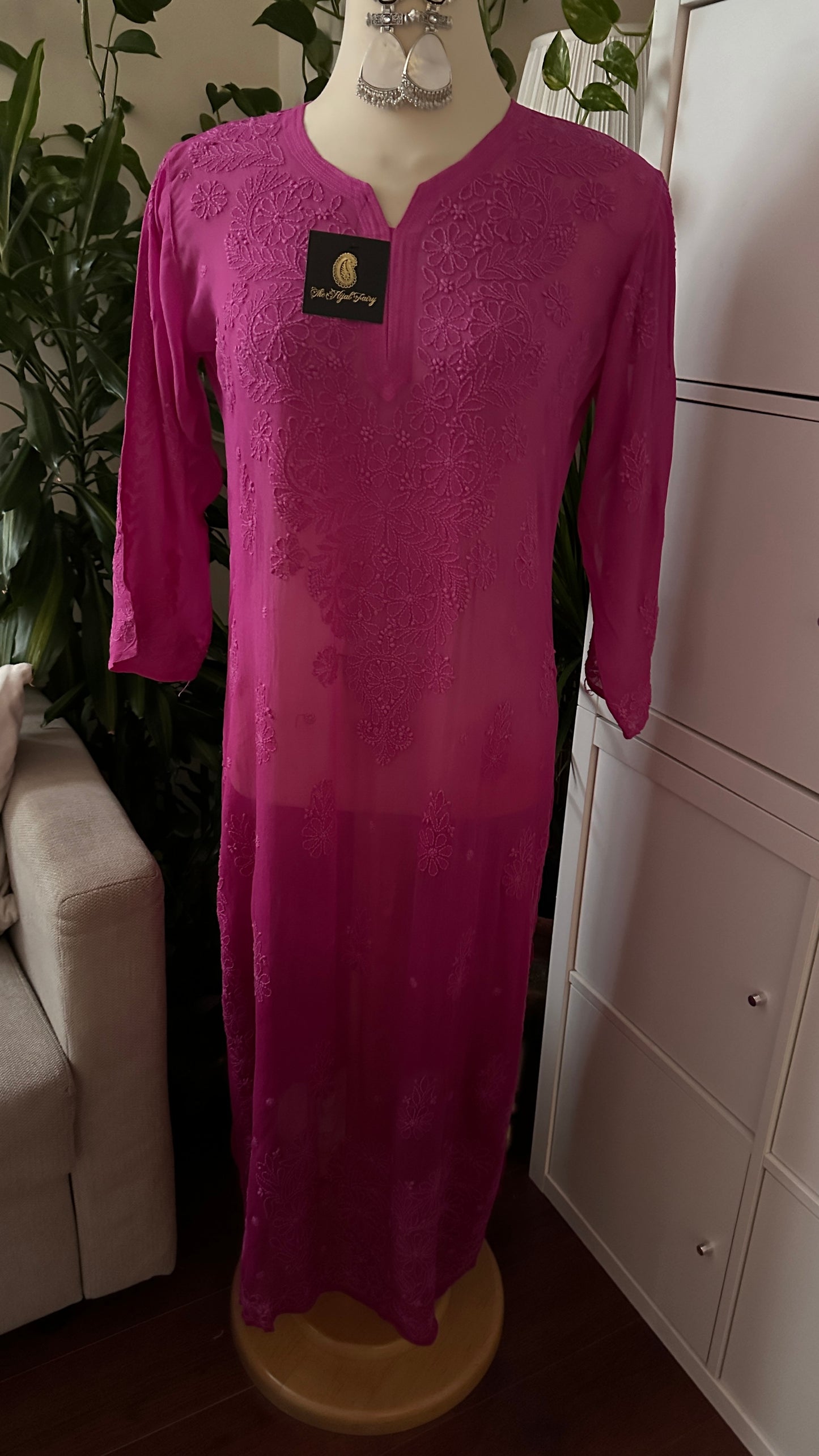 Magenta Ombré - Premium Viscose Kurti