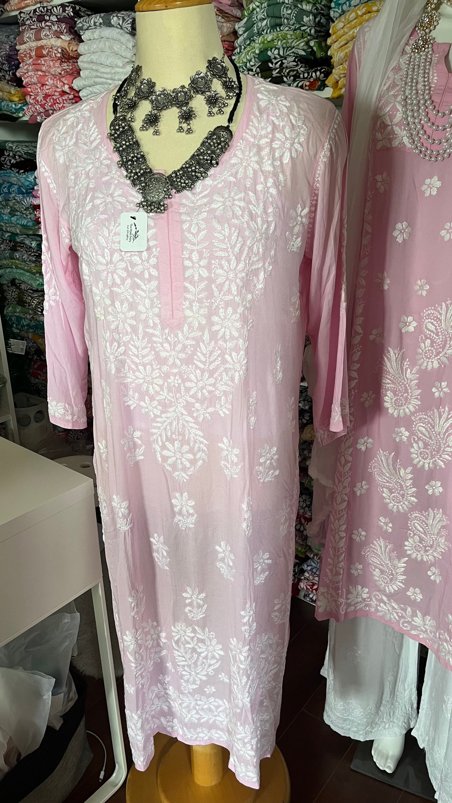 Pink - Modal Straight Kurta