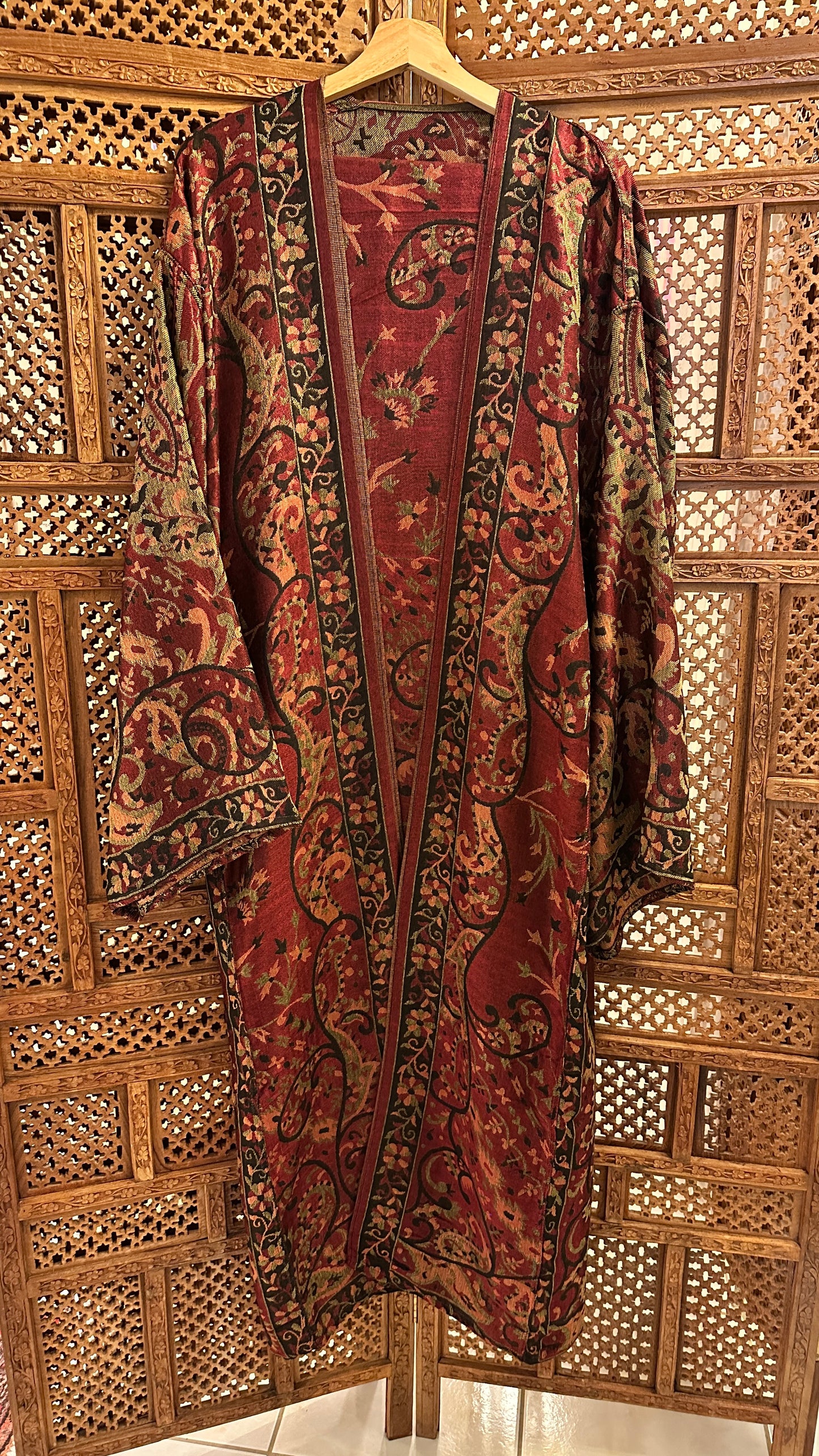 Pashmina Abaya - Maroon 1
