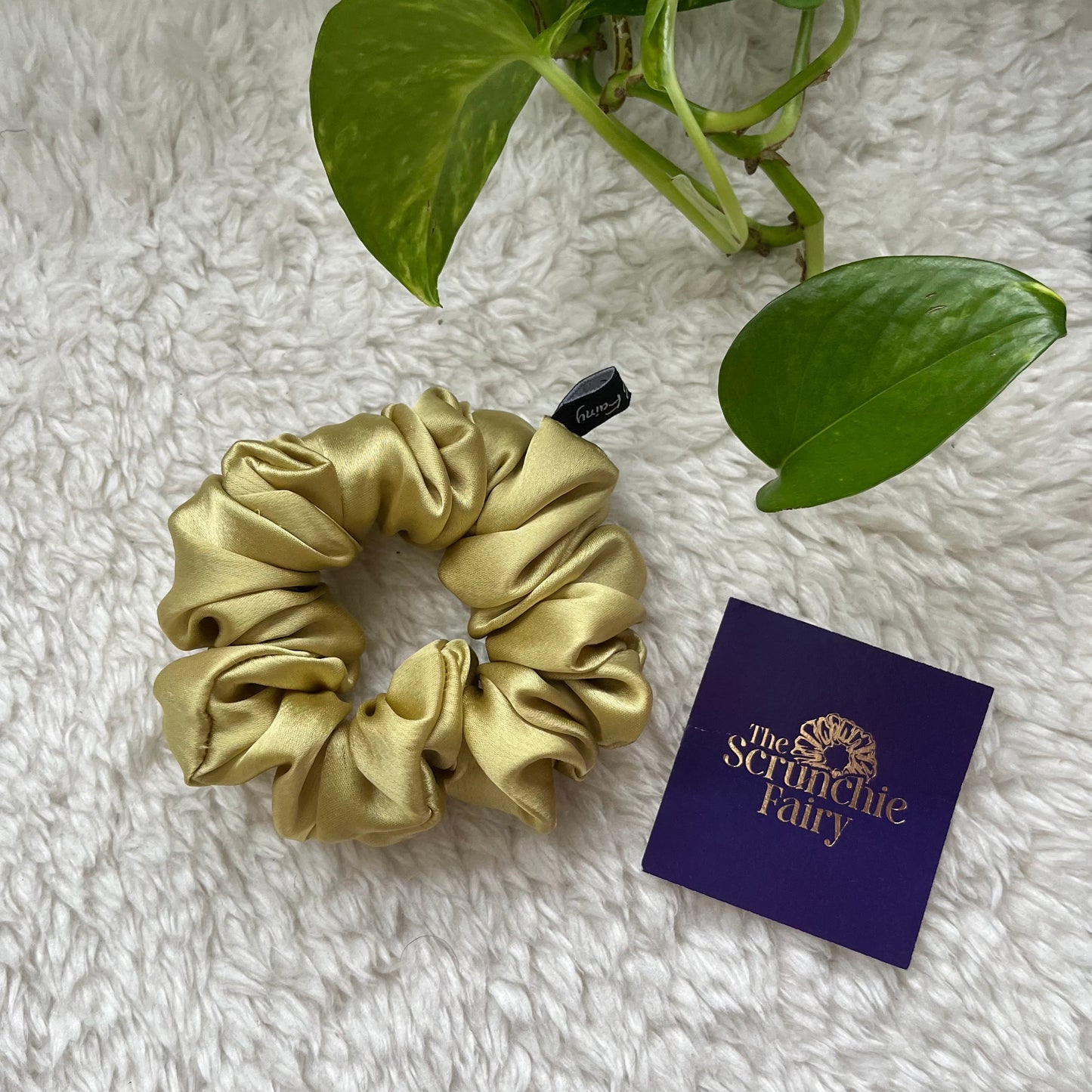 Gold Satin Scrunchie